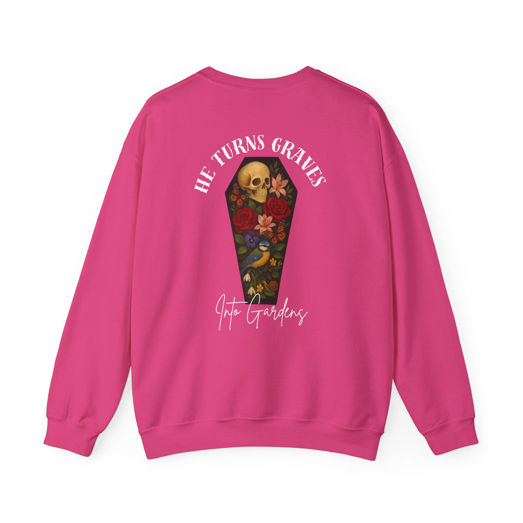 Graves Into Gardens Crewneck Sweatshirt (Design on Back/Logo on Front)