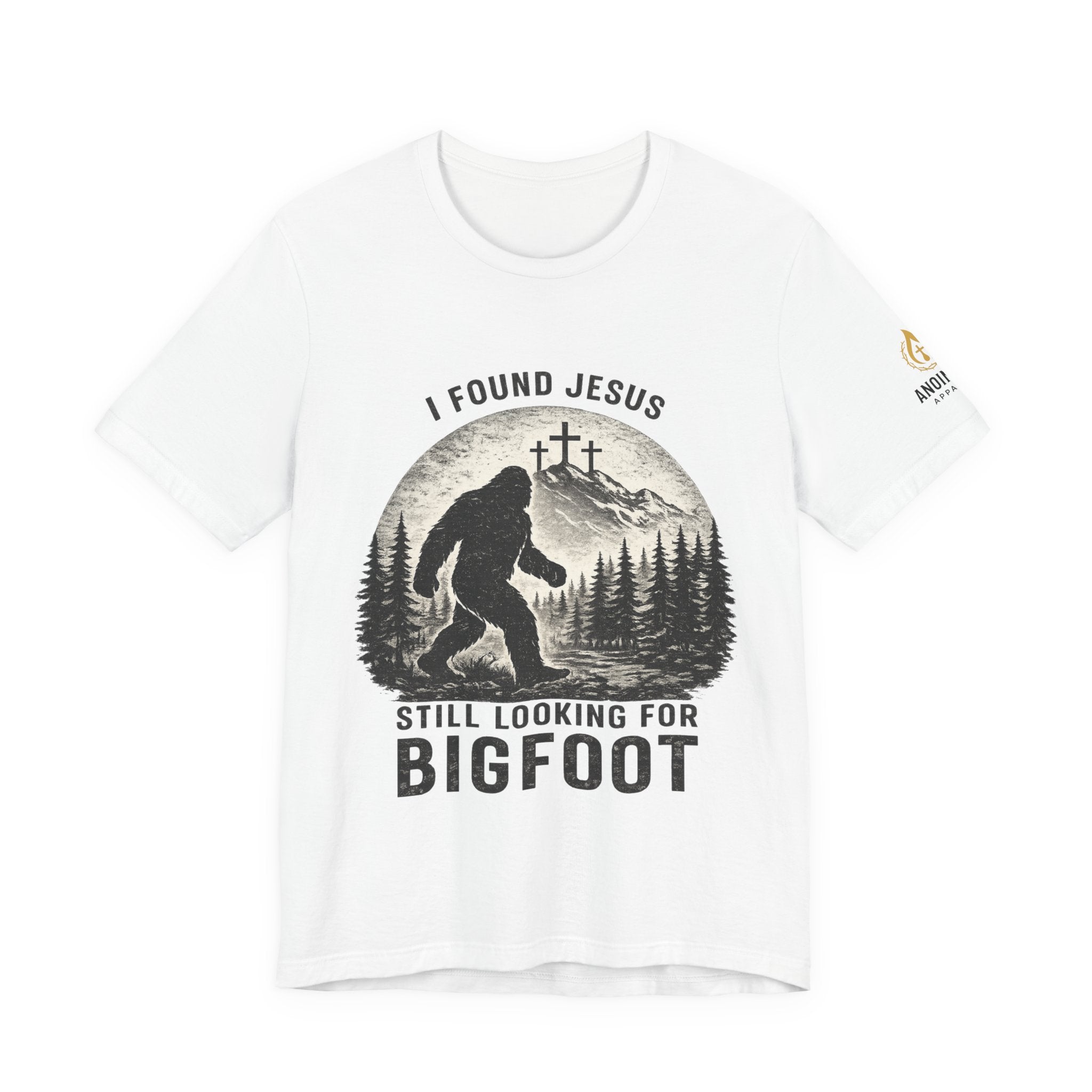 "Jesus and Bigfoot" (Design on Front/Logo on Sleeve)