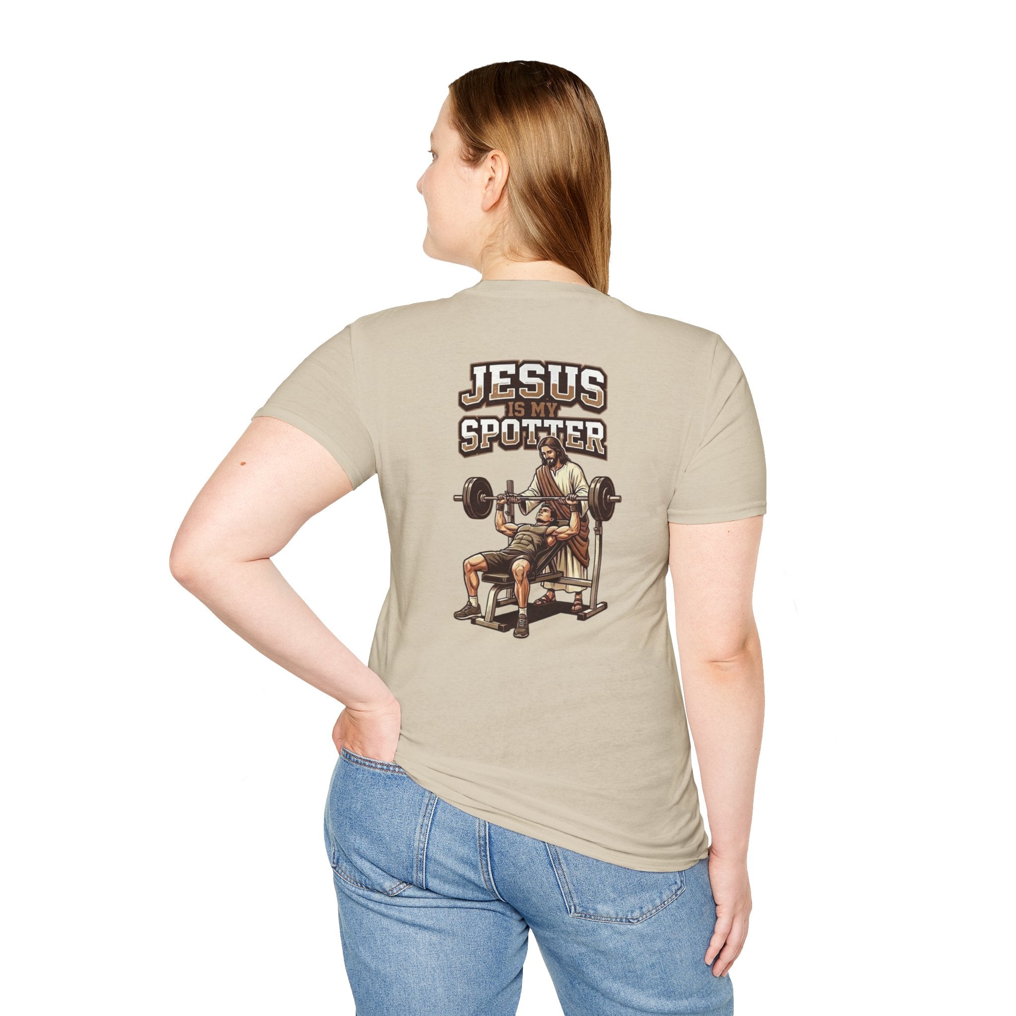 "Jesus Is My Spotter" (Design on Back/Logo on Front)