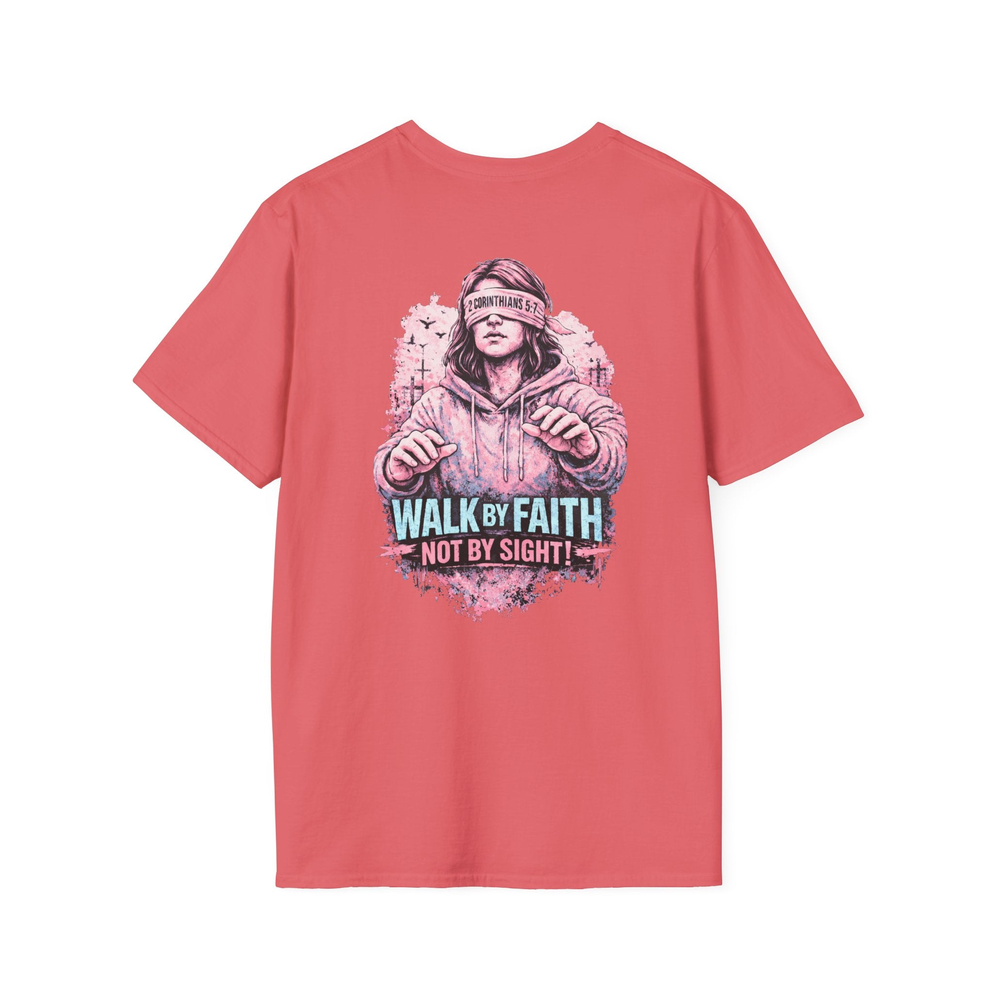 "Walk by Faith" (Ladies) (Design on Back/Logo on Front)