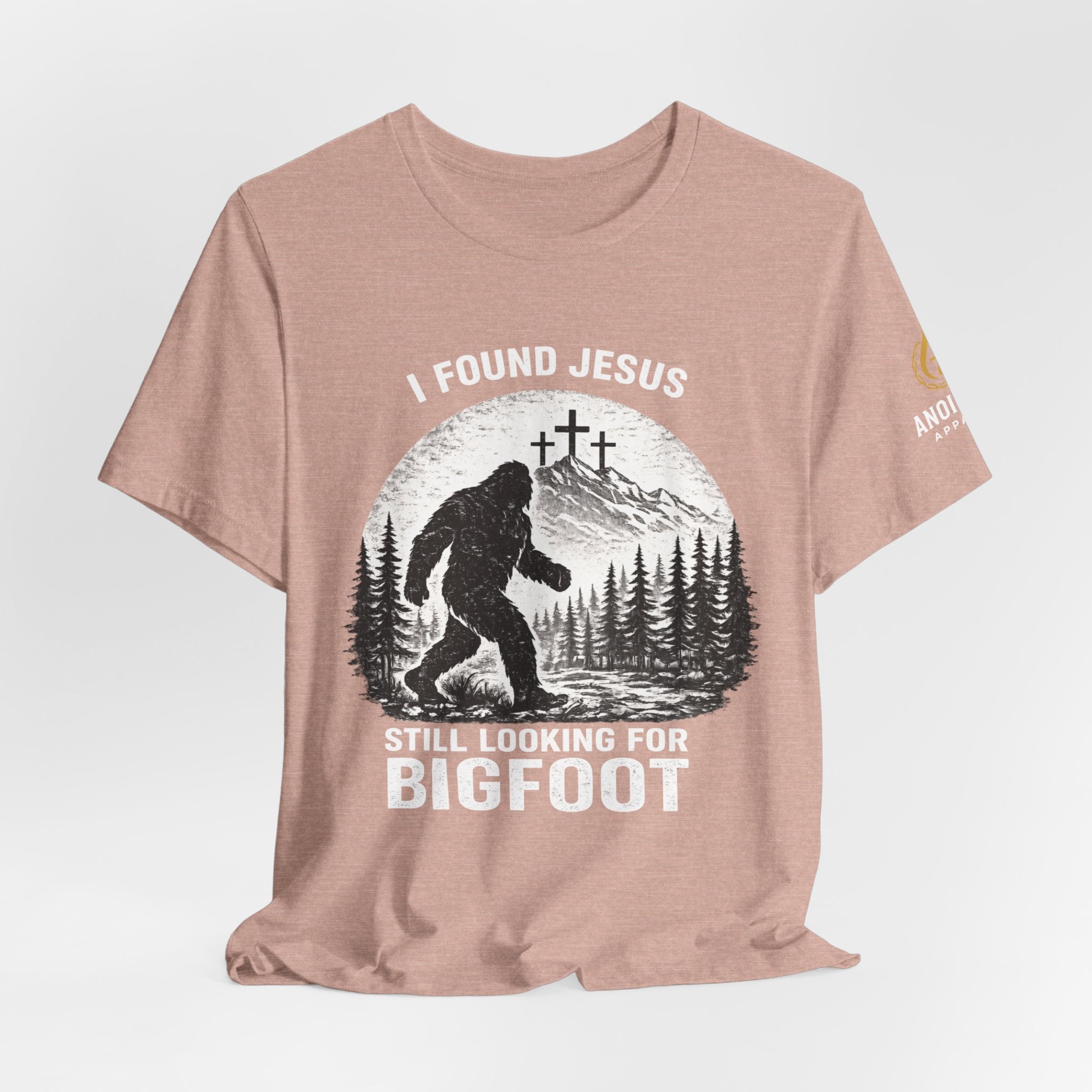 "Jesus and Bigfoot" (Design on Front/Logo on Sleeve)