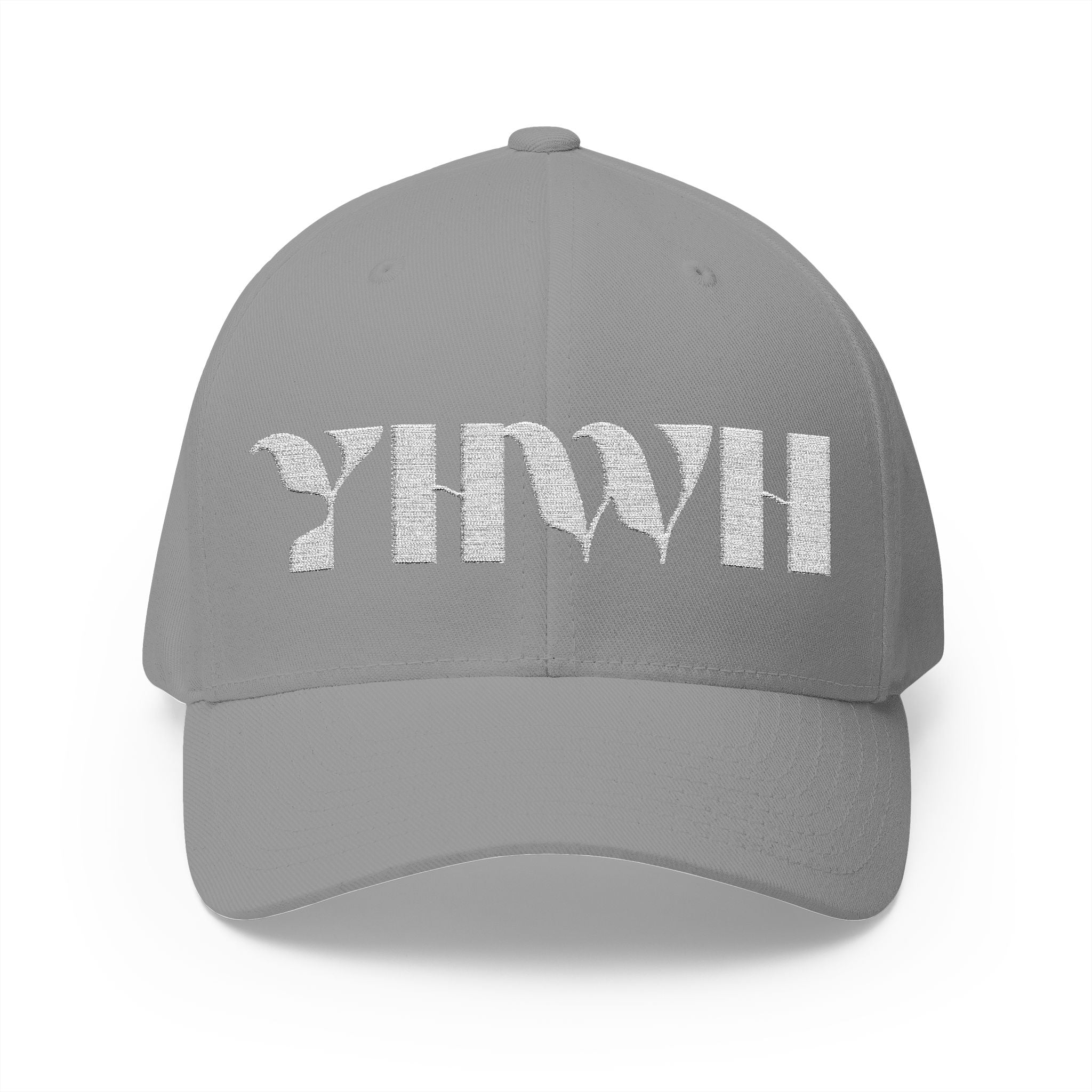 Signature Series "YHWH" FlexFit Closed-Back (White) (Triple Embroidered)