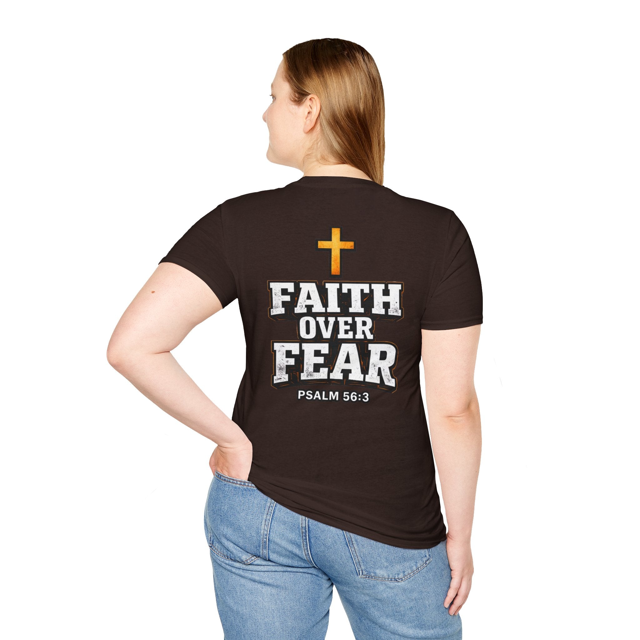 "Faith Over Fear" (Design on Back/Logo On Front)