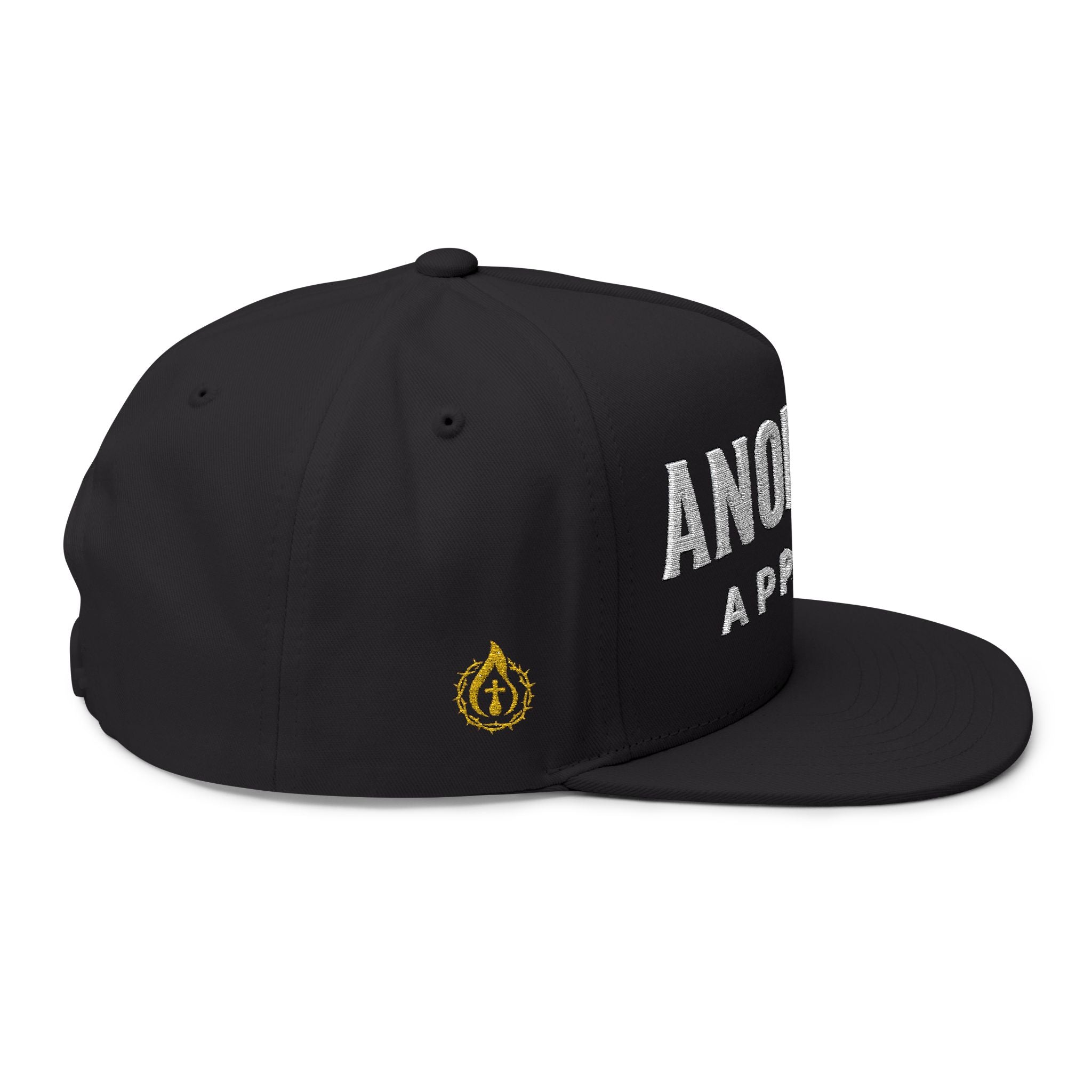 Halo Series "Anointed" Flat Bill Snapback (White Lettering/Black Outline) (Embroidered Front/Side)