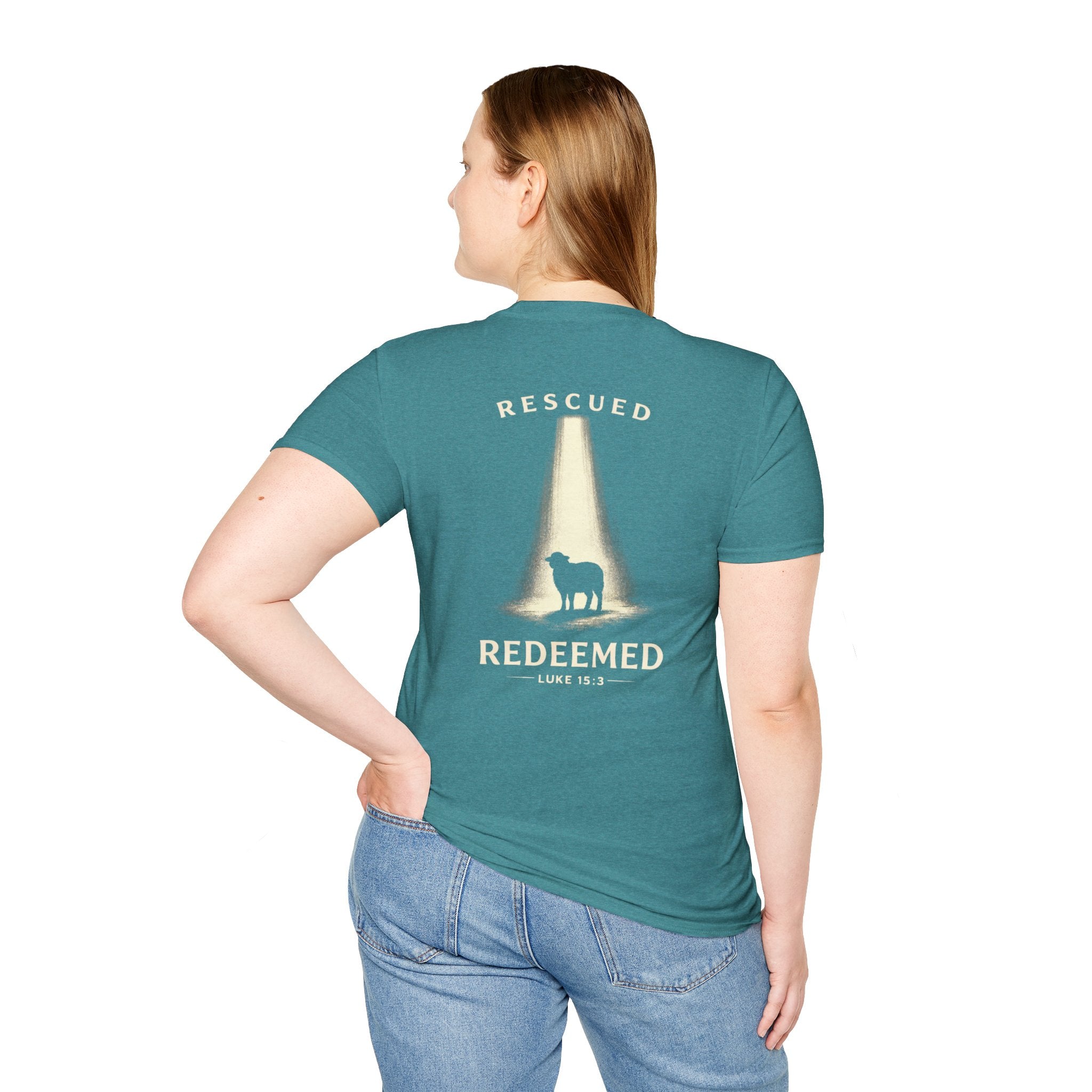 "Rescued and Redeemed" (Design on Back/Logo on Front)