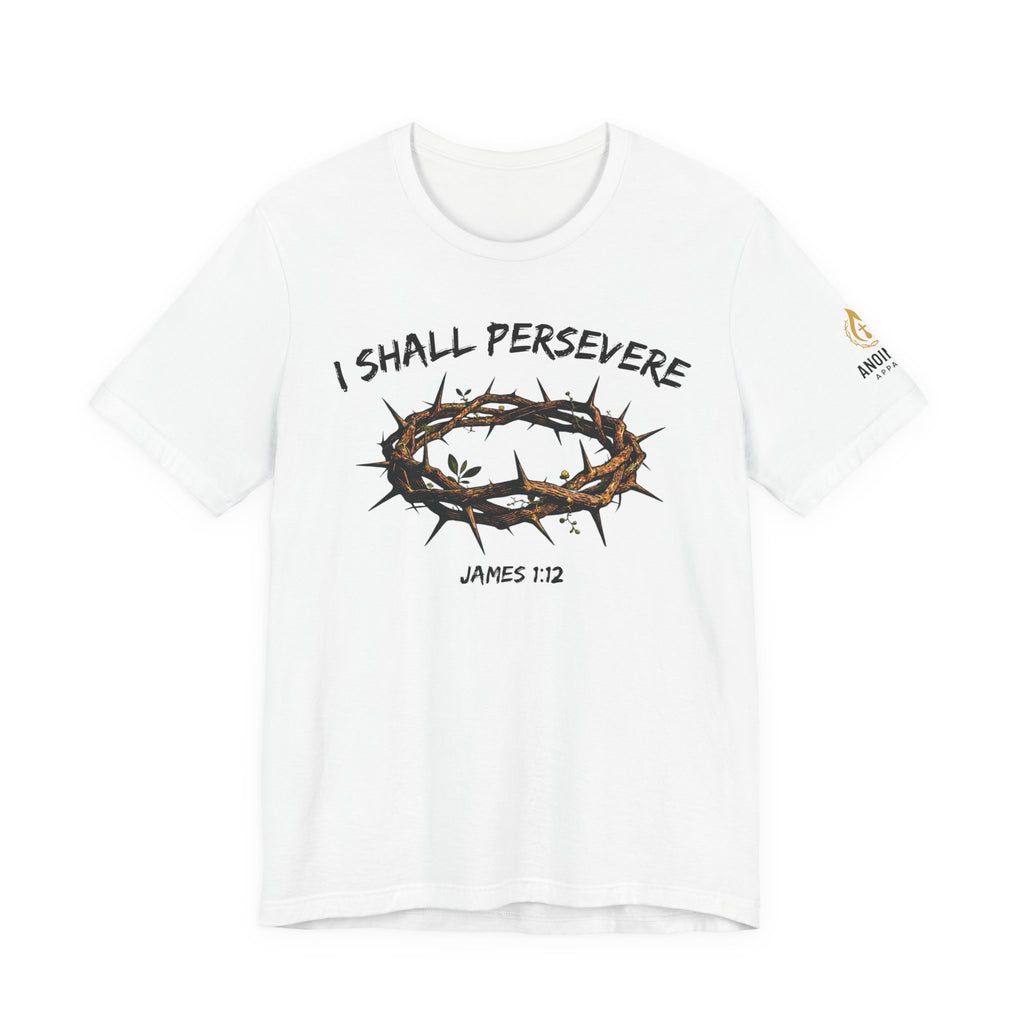 James 1:12 "Crown of Life" (Design on Front/Logo on Sleeve)