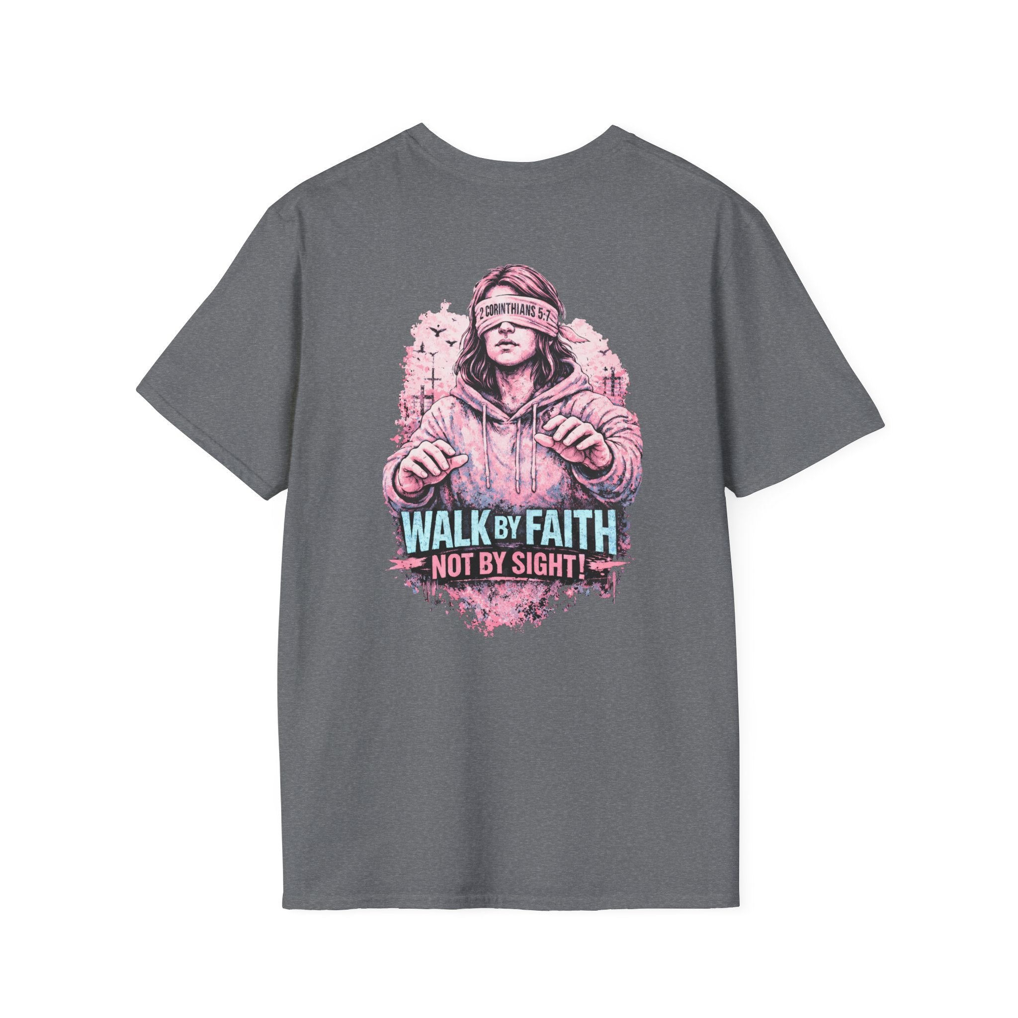 "Walk by Faith" (Ladies) (Design on Back/Logo on Front)