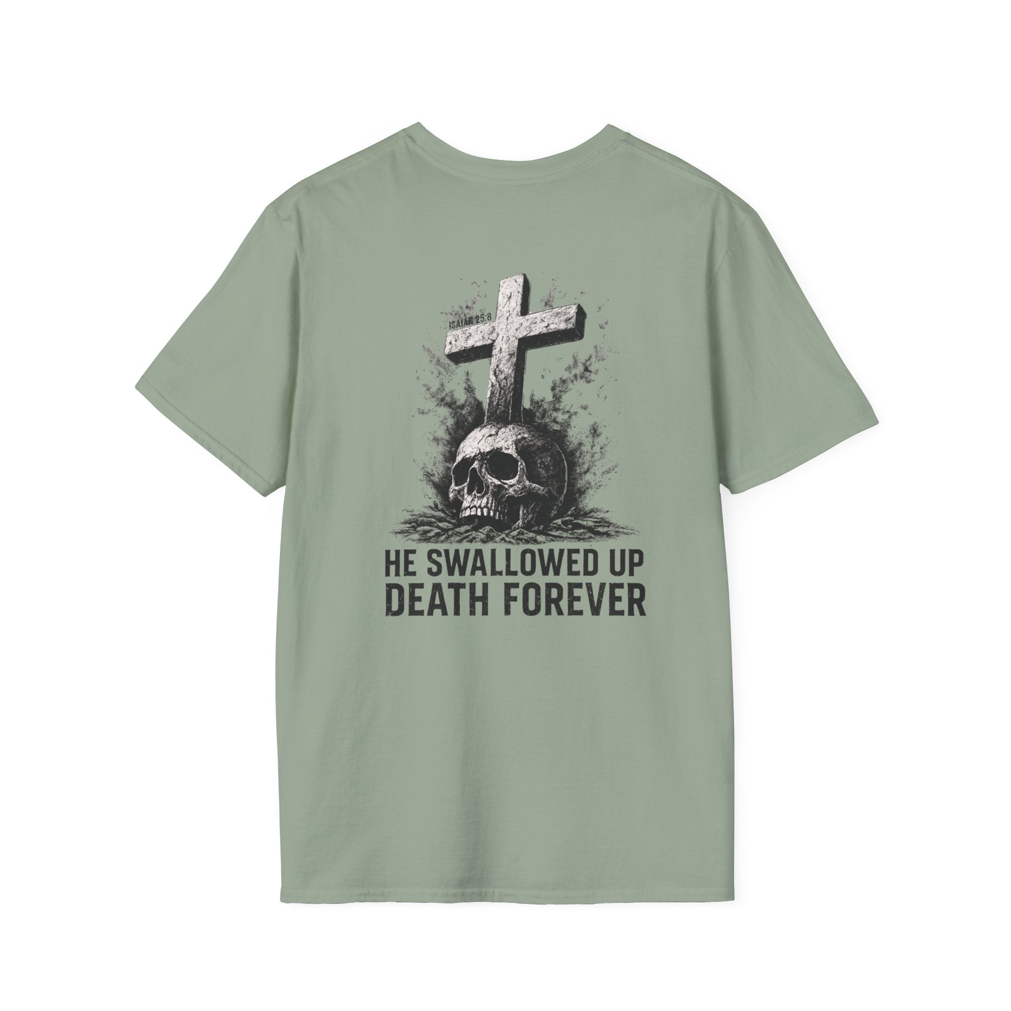 "Swallowed Death" (Dark) (Design on Back/Logo on Front)