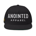 Halo Series "Anointed" Flat Bill Snapback (White Lettering/Black Outline) (Embroidered Front/Side)