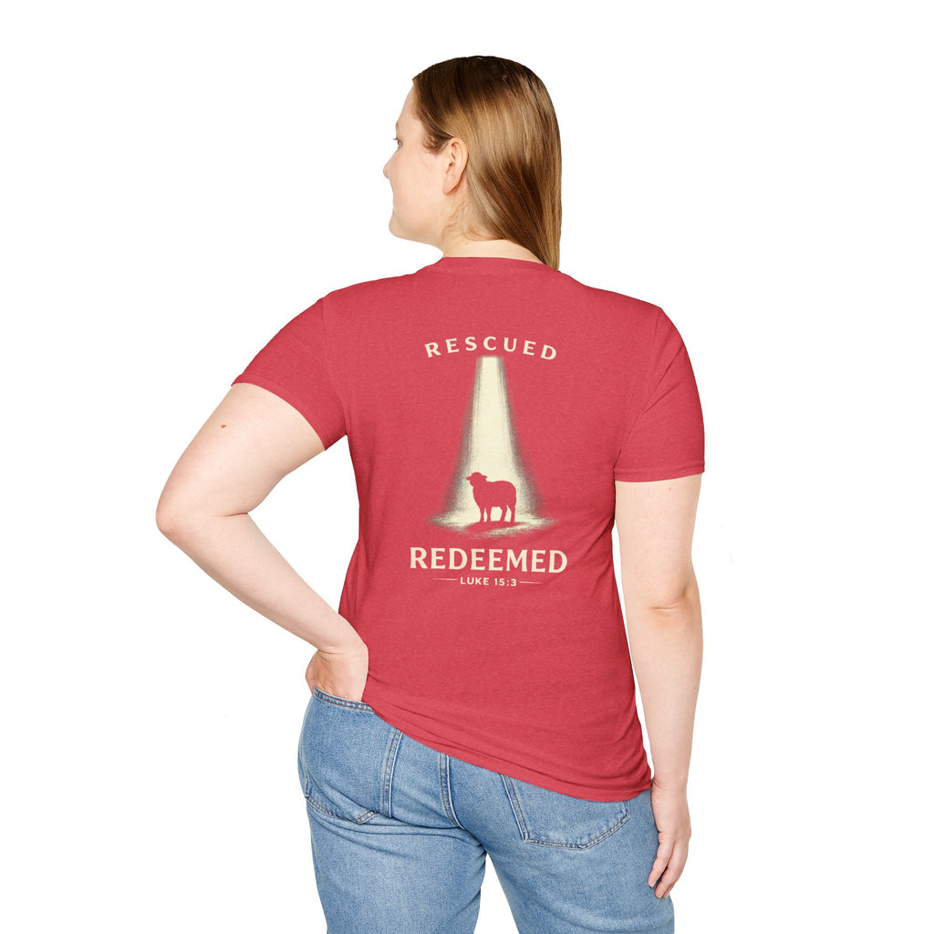 "Rescued and Redeemed" (Design on Back/Logo on Front)