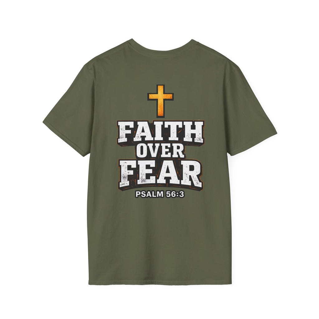 "Faith Over Fear" (Design on Back/Logo On Front)