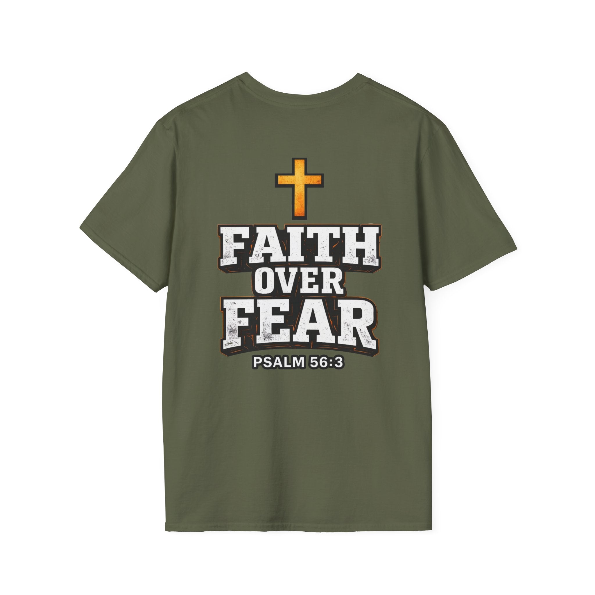 "Faith Over Fear" (Design on Back/Logo On Front)