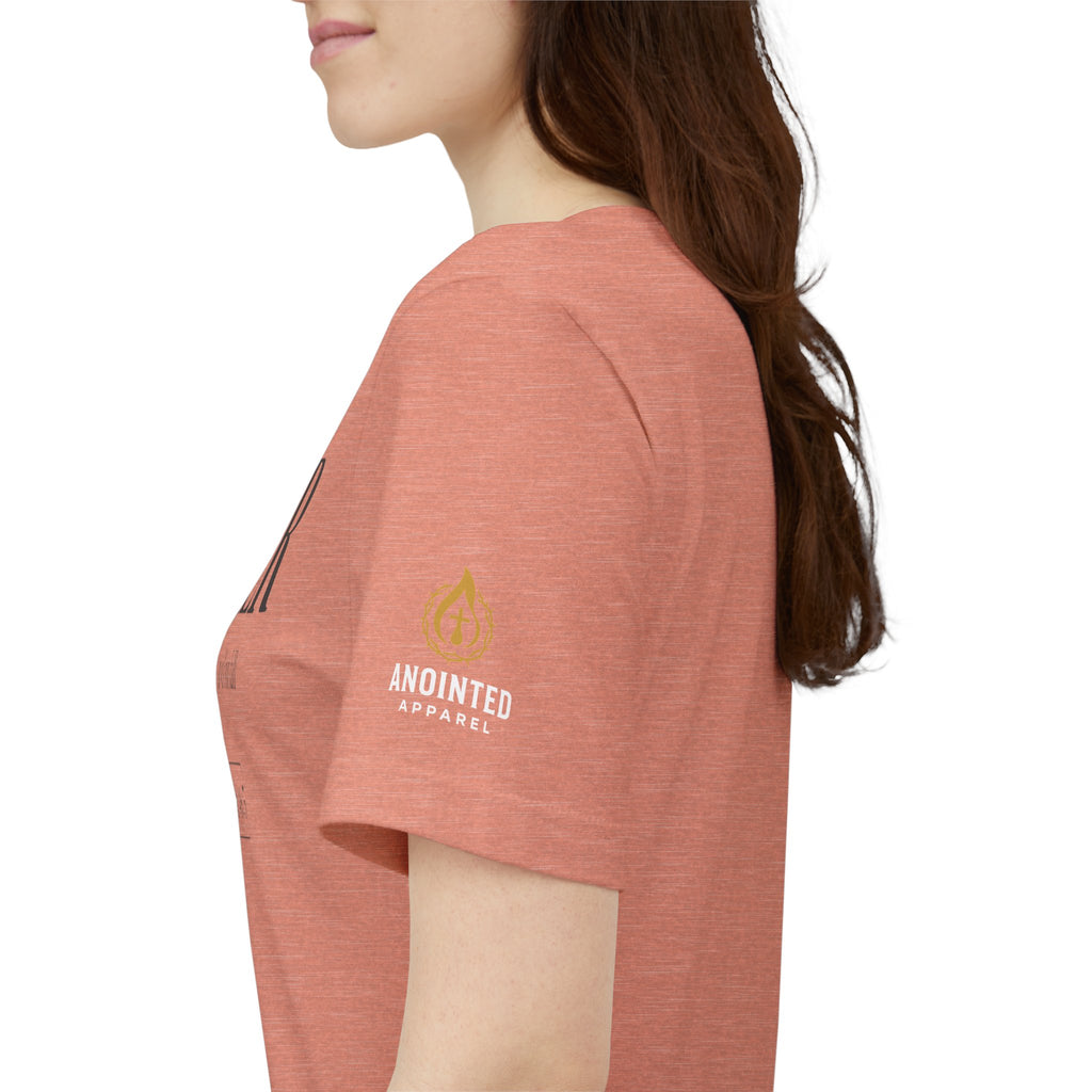 Psalm 46:5 - "God is Within Her" (Ladies) (Design on Front/Logo on Sleeve)