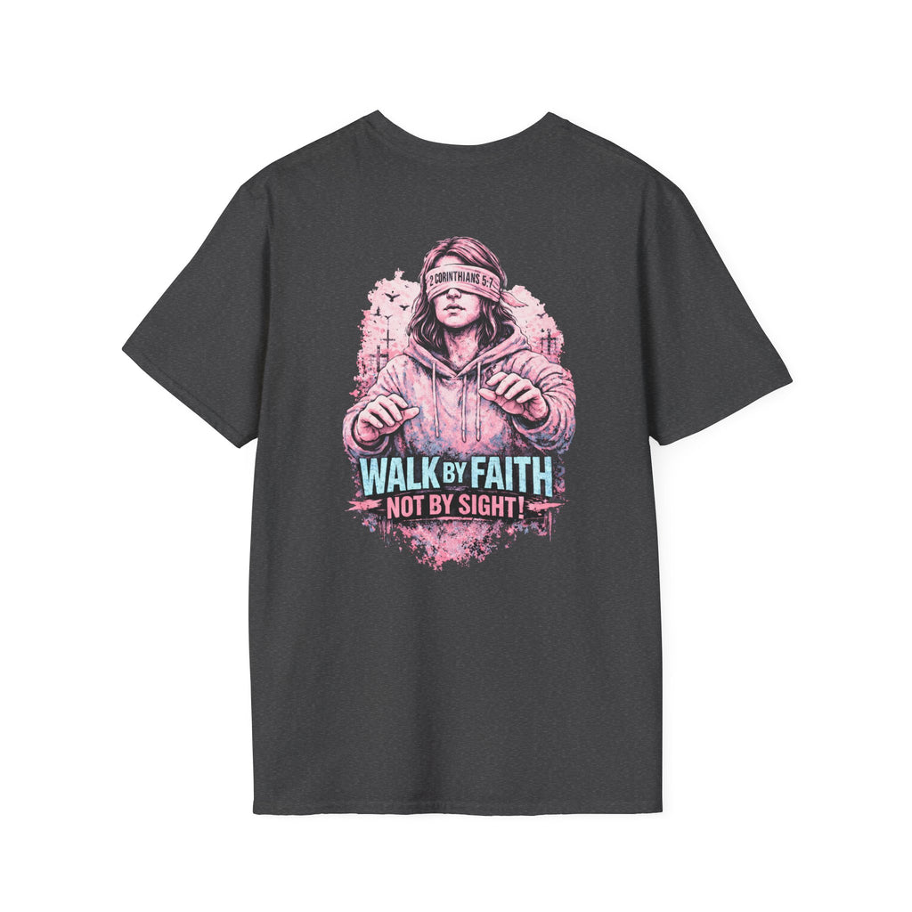 "Walk by Faith" (Ladies) (Design on Back/Logo on Front)