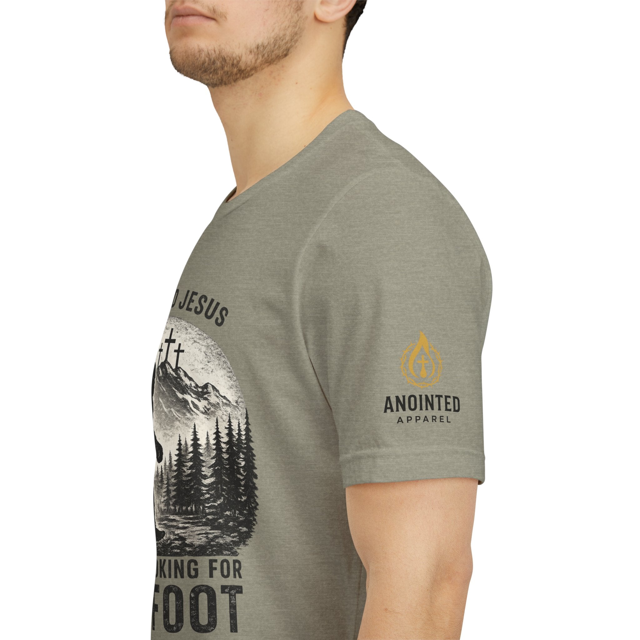"Jesus and Bigfoot" (Design on Front/Logo on Sleeve)