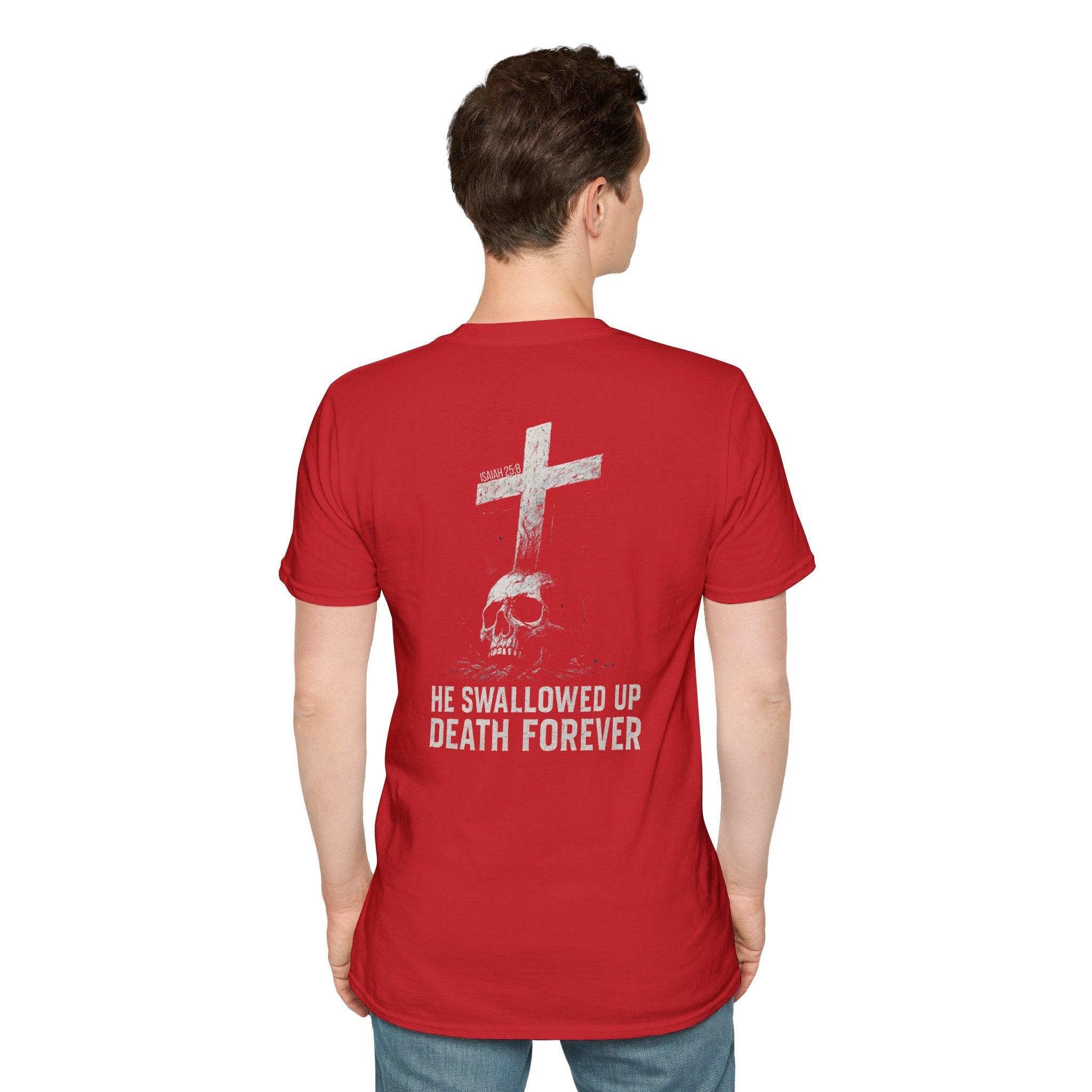 "Swallowed Death" (Light) (Design on Back/Logo on Front)