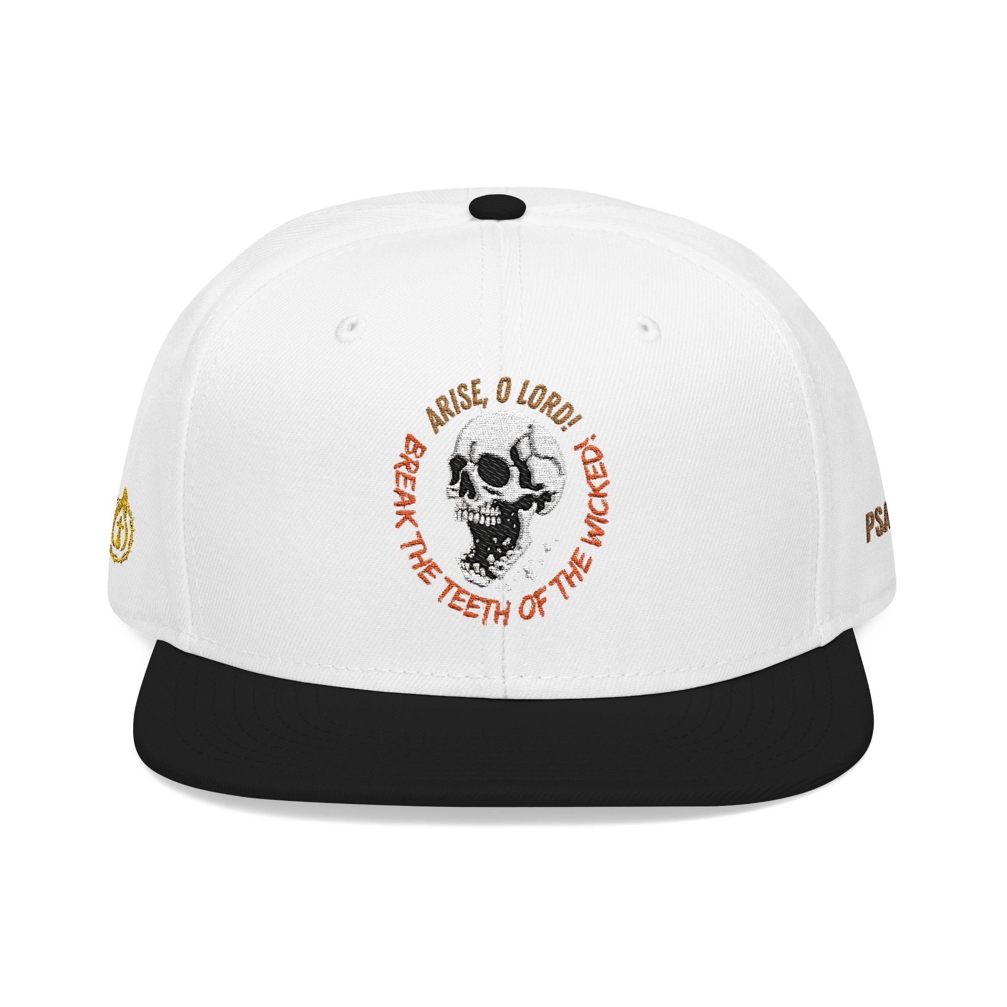 "Psalm 3:7" Snapback (Embroidered Front, Left and Right Sides)