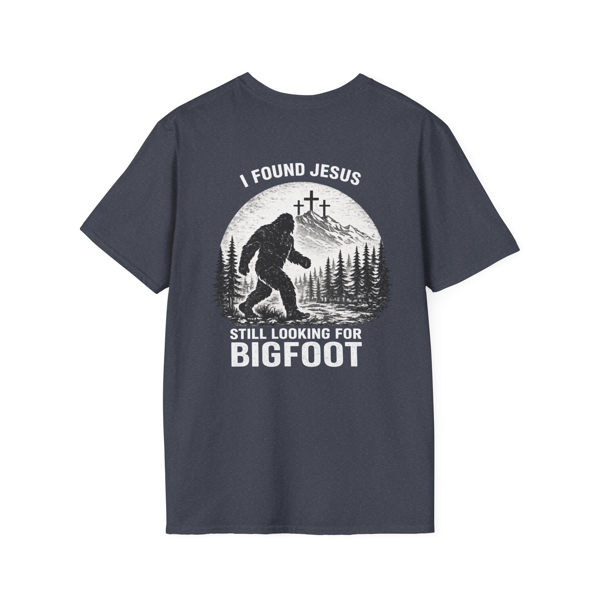 "Jesus and Bigfoot" (Design on Back/Logo on Front)