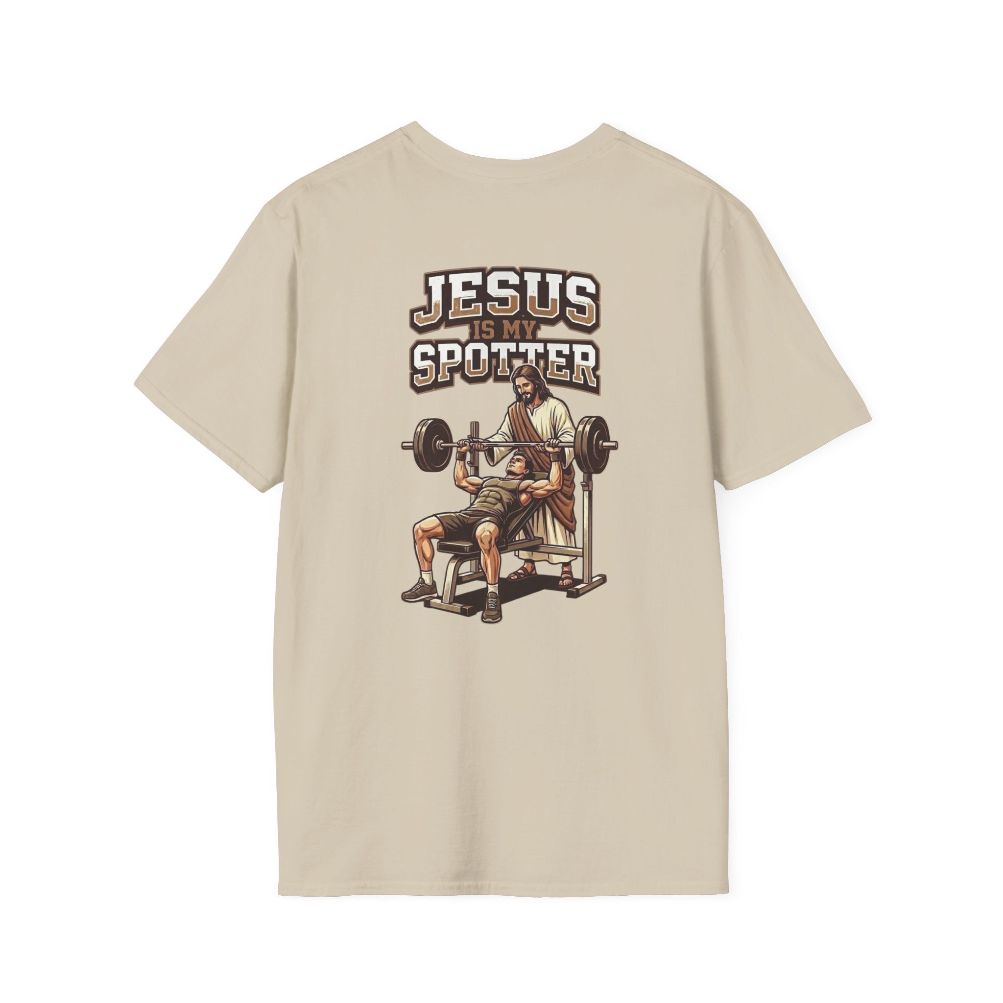 "Jesus Is My Spotter" (Design on Back/Logo on Front)
