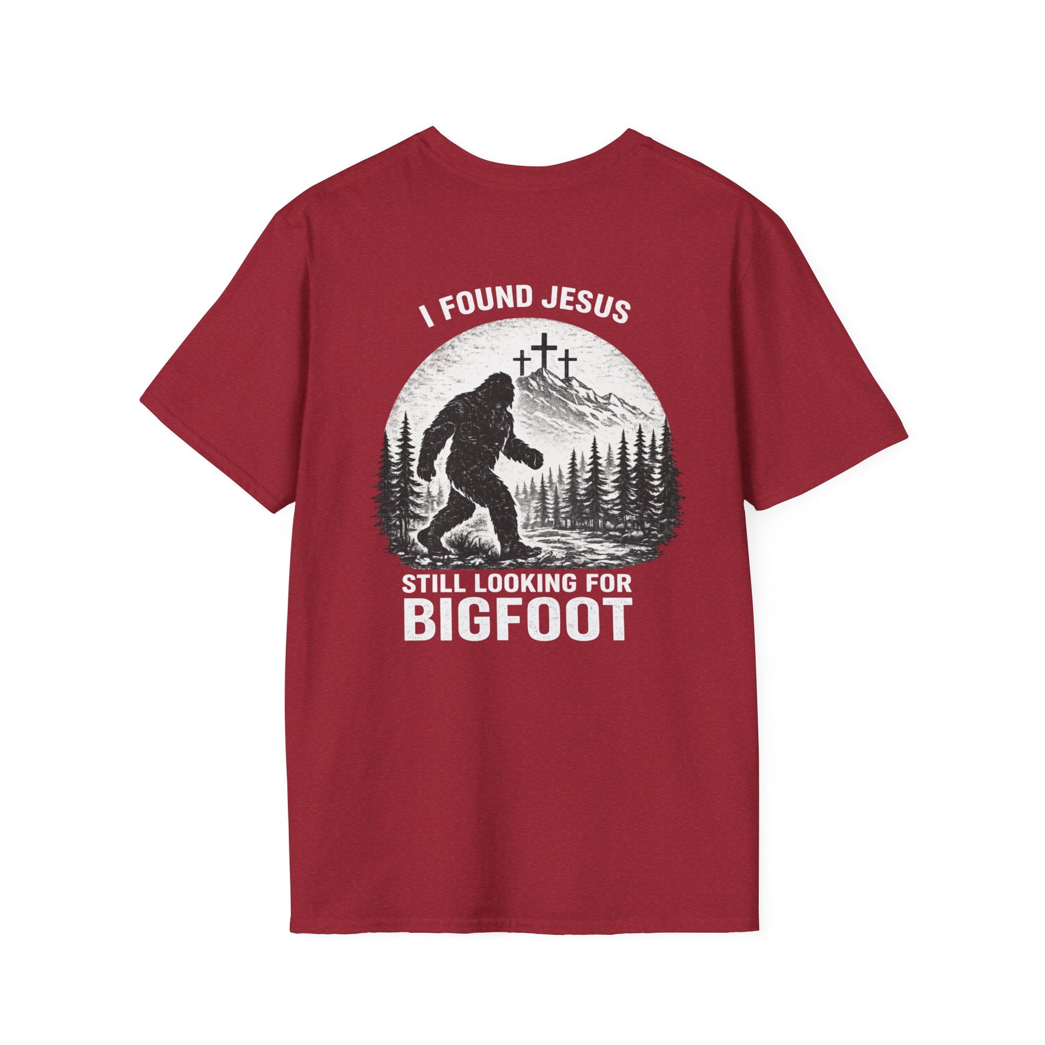 "Jesus and Bigfoot" (Design on Back/Logo on Front)
