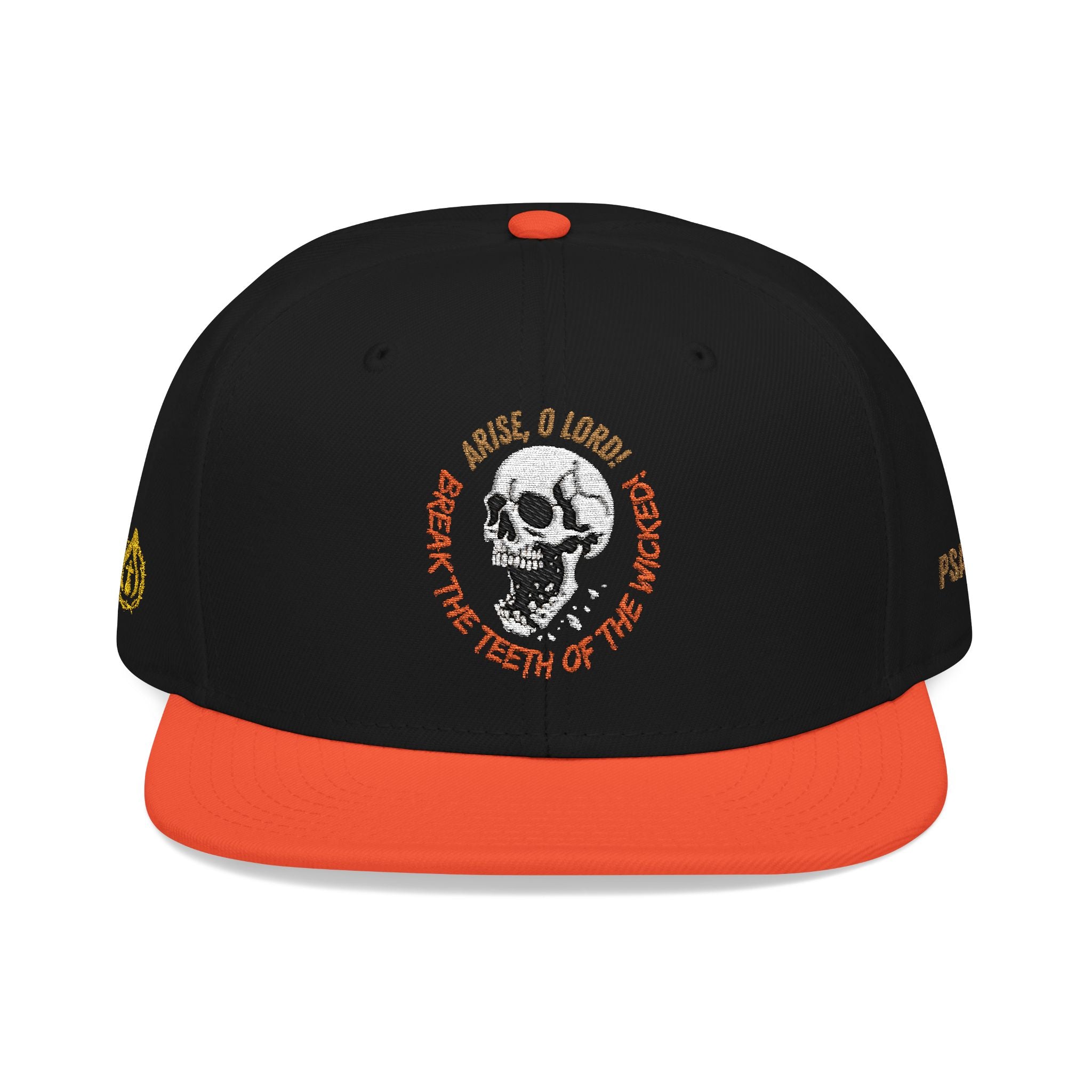 "Psalm 3:7" Snapback (Embroidered Front, Both Sides, Back)