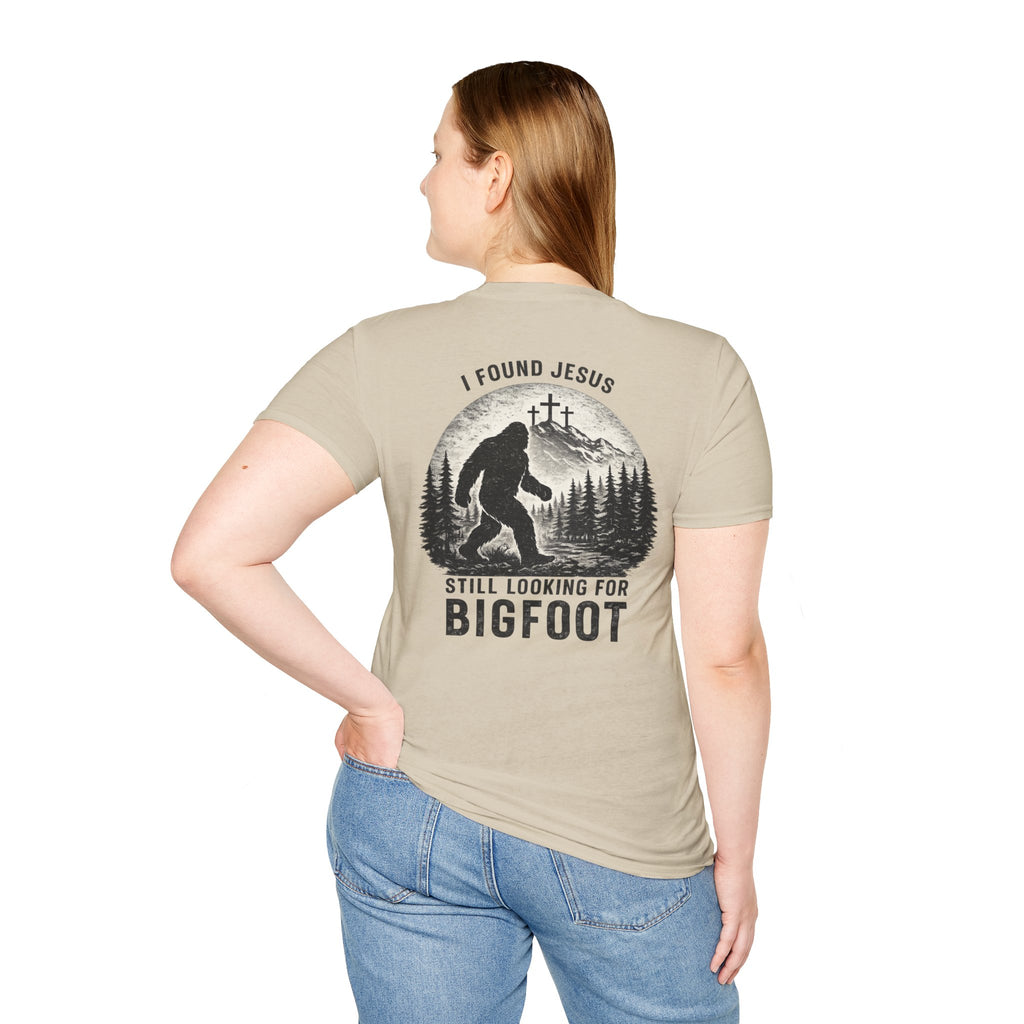 "Jesus and Bigfoot" (Design on Back/Logo on Front)