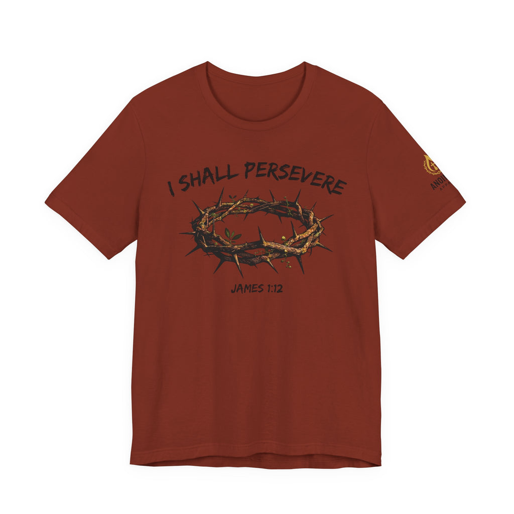 James 1:12 "Crown of Life" (Design on Front/Logo on Sleeve)
