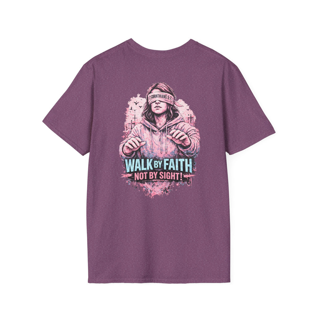 "Walk by Faith" (Ladies) (Design on Back/Logo on Front)