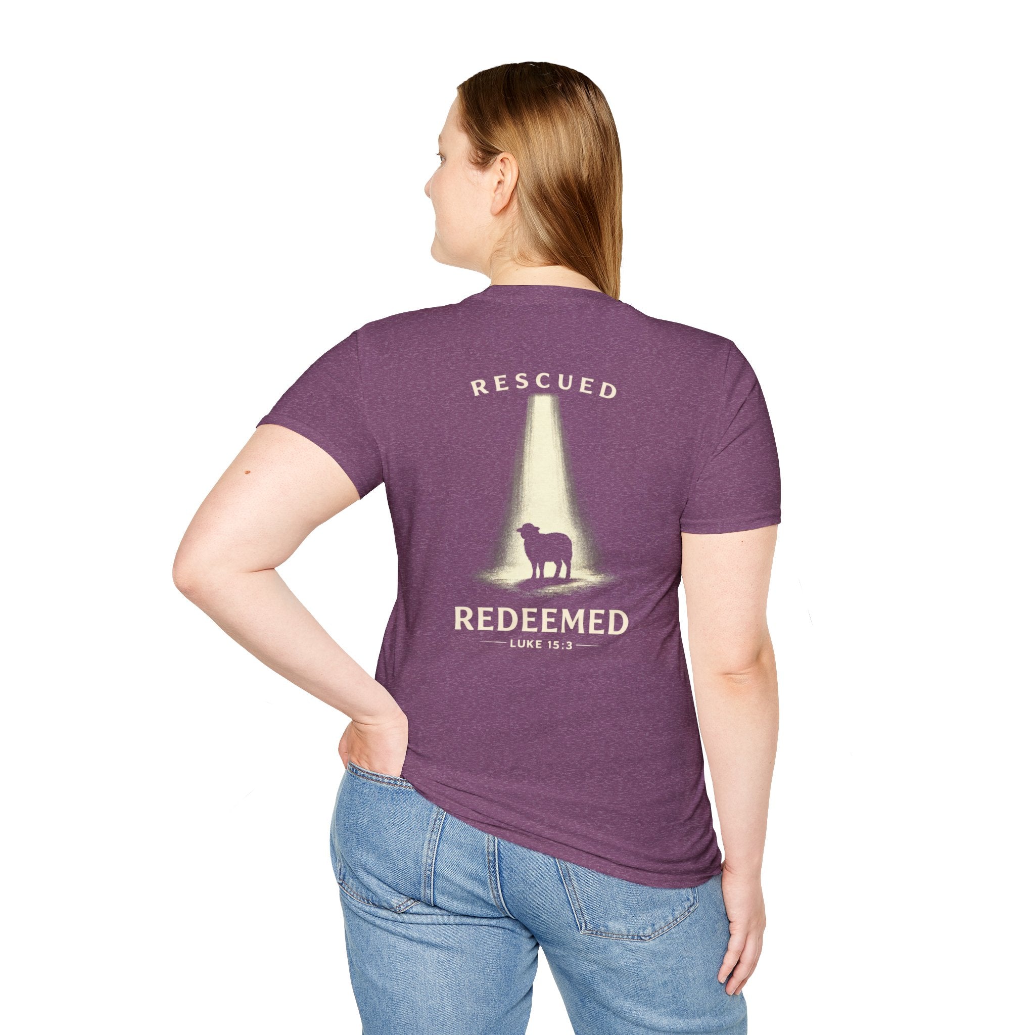 "Rescued and Redeemed" (Design on Back/Logo on Front)