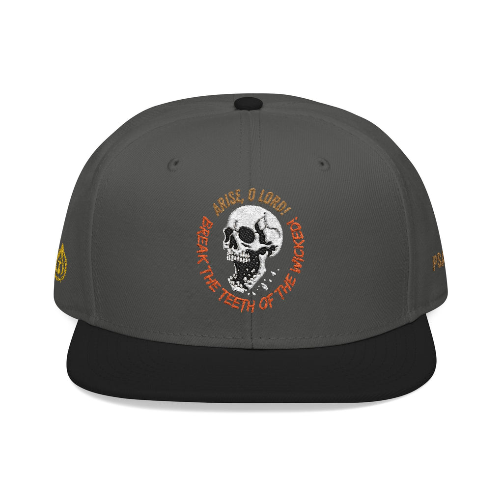 "Psalm 3:7" Snapback (Embroidered Front, Both Sides, Back)