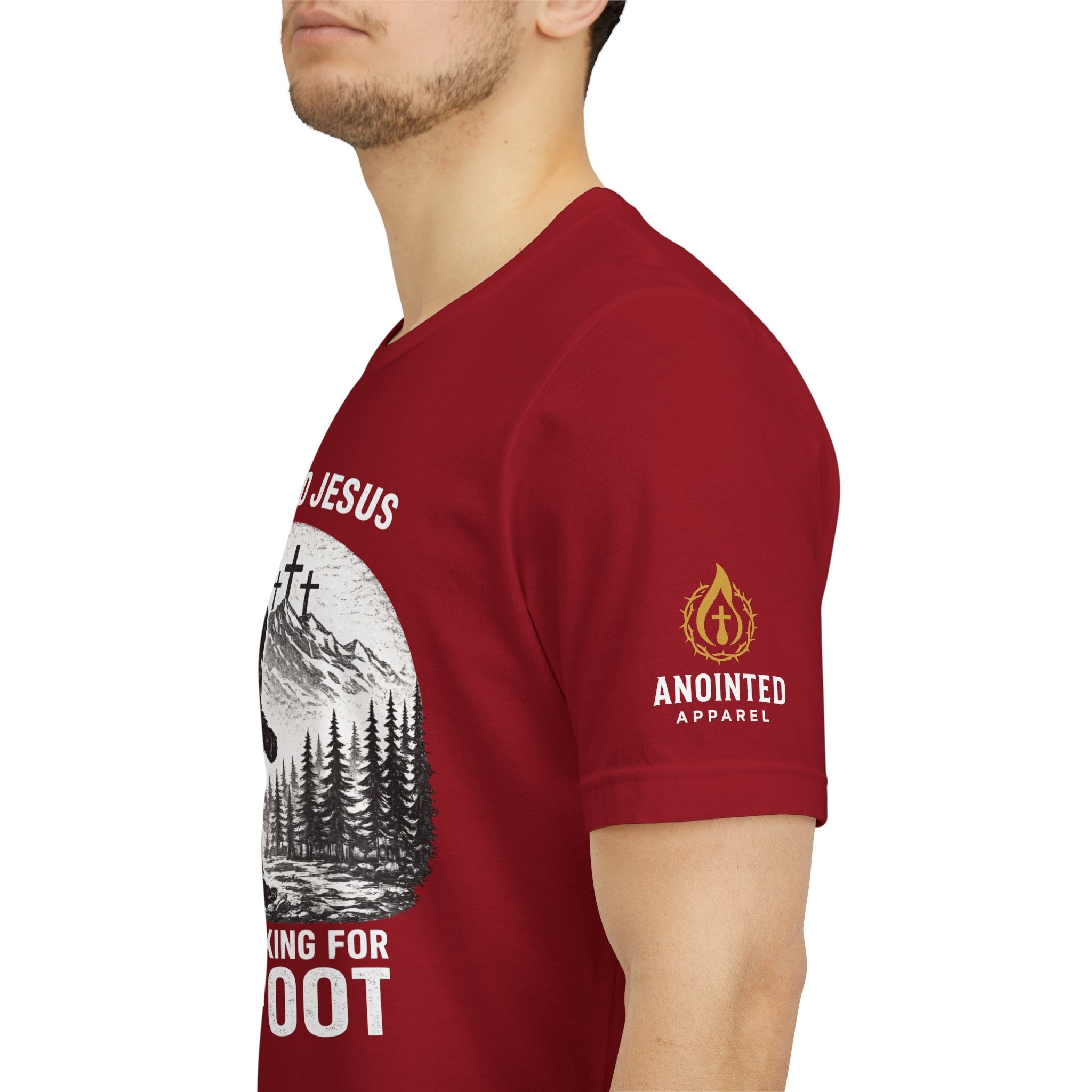 "Jesus and Bigfoot" (Design on Front/Logo on Sleeve)