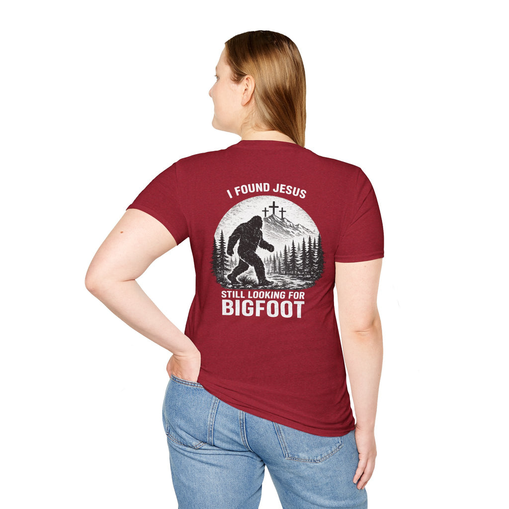 "Jesus and Bigfoot" (Design on Back/Logo on Front)