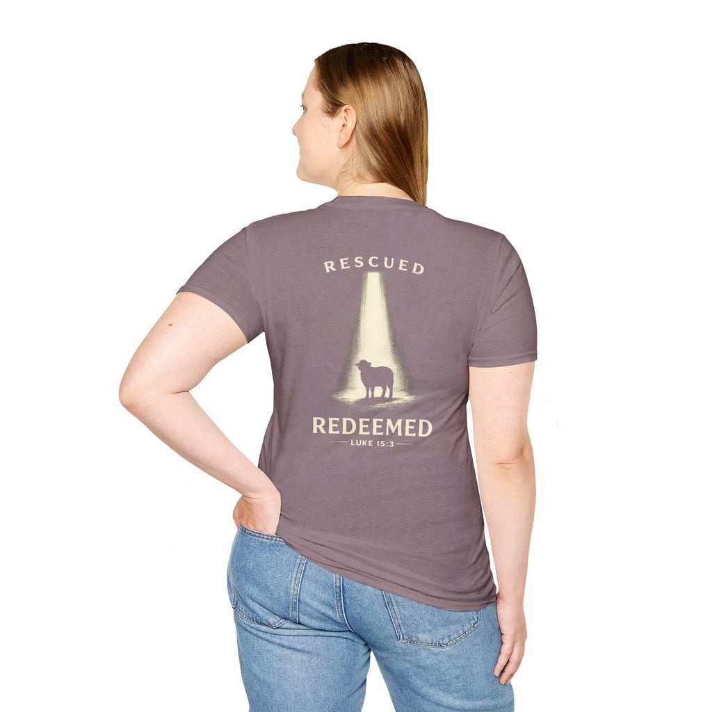 "Rescued and Redeemed" (Design on Back/Logo on Front)