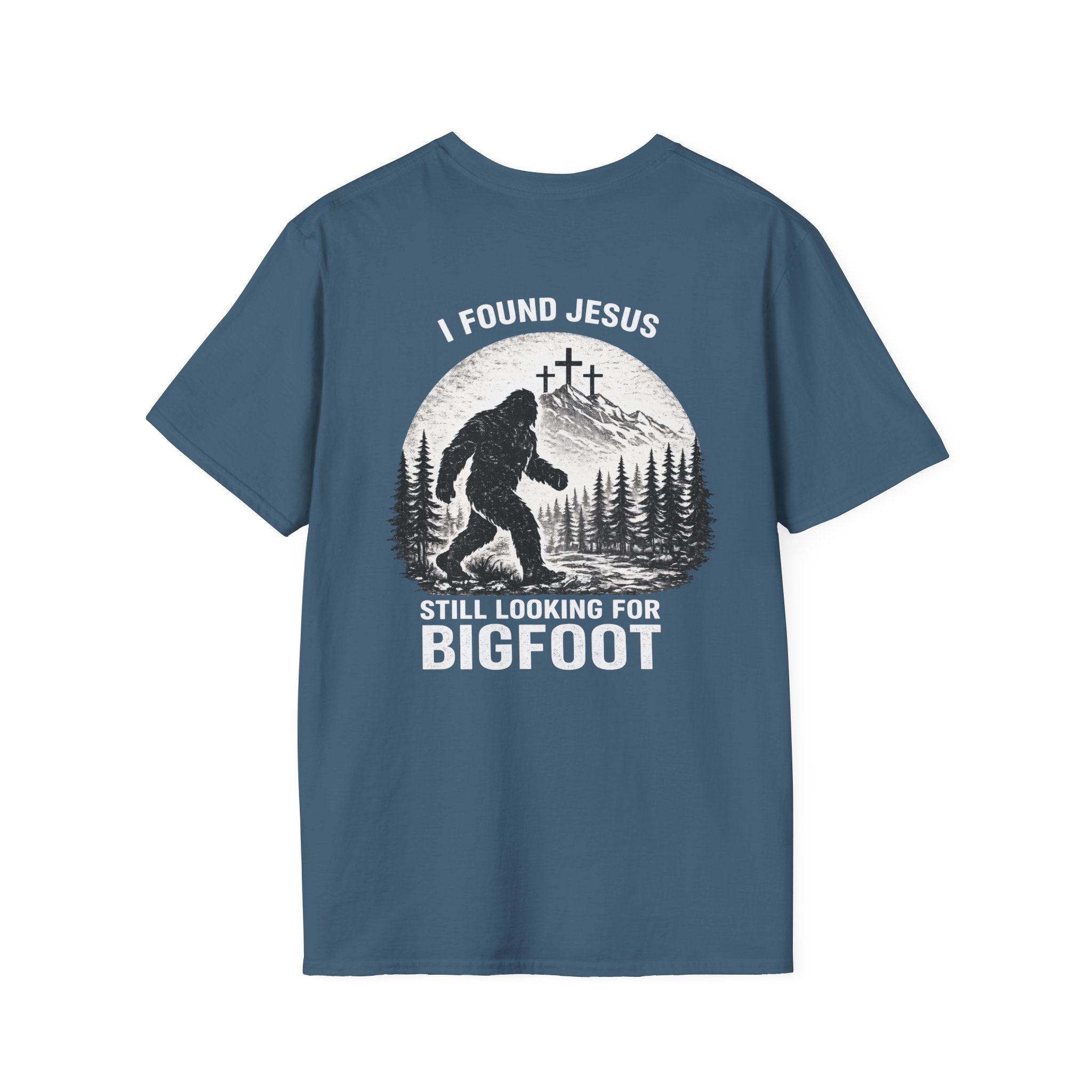 "Jesus and Bigfoot" (Design on Back/Logo on Front)
