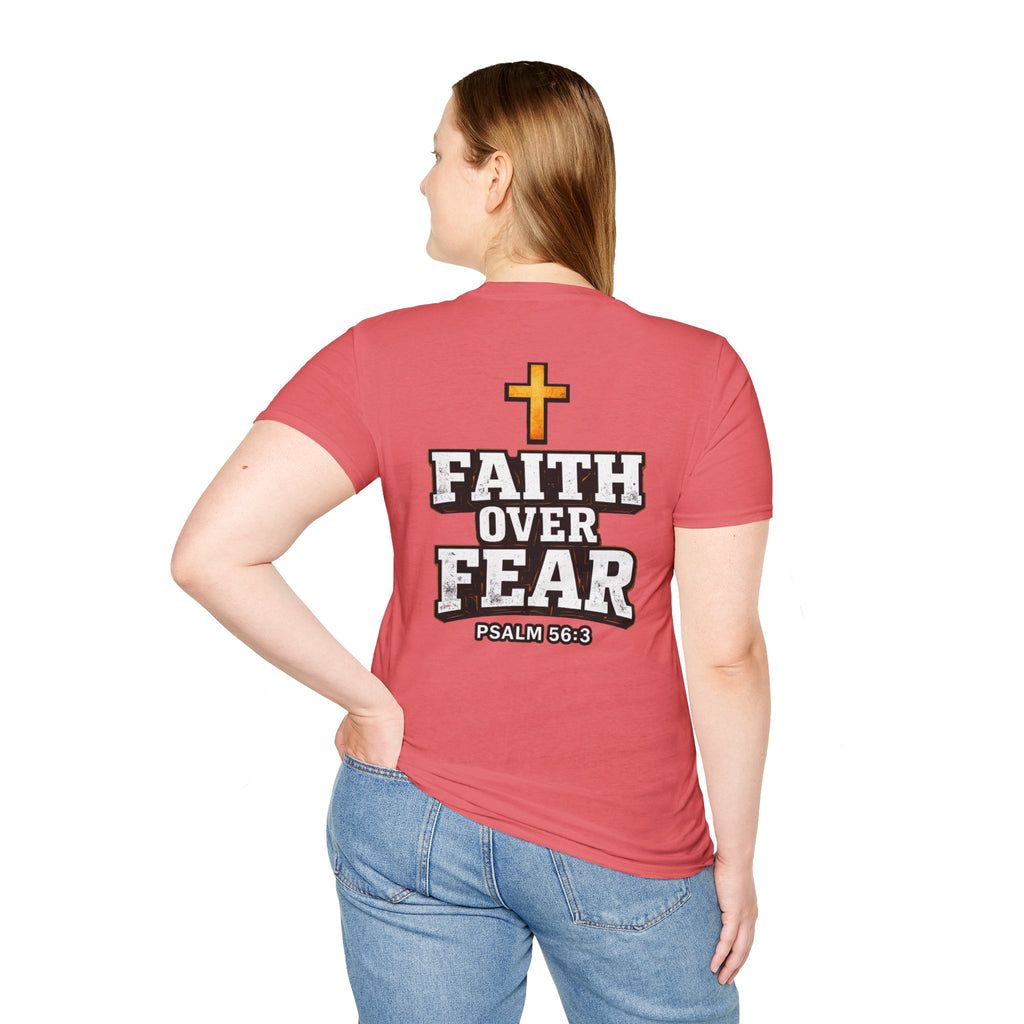 "Faith Over Fear" (Design on Back/Logo On Front)