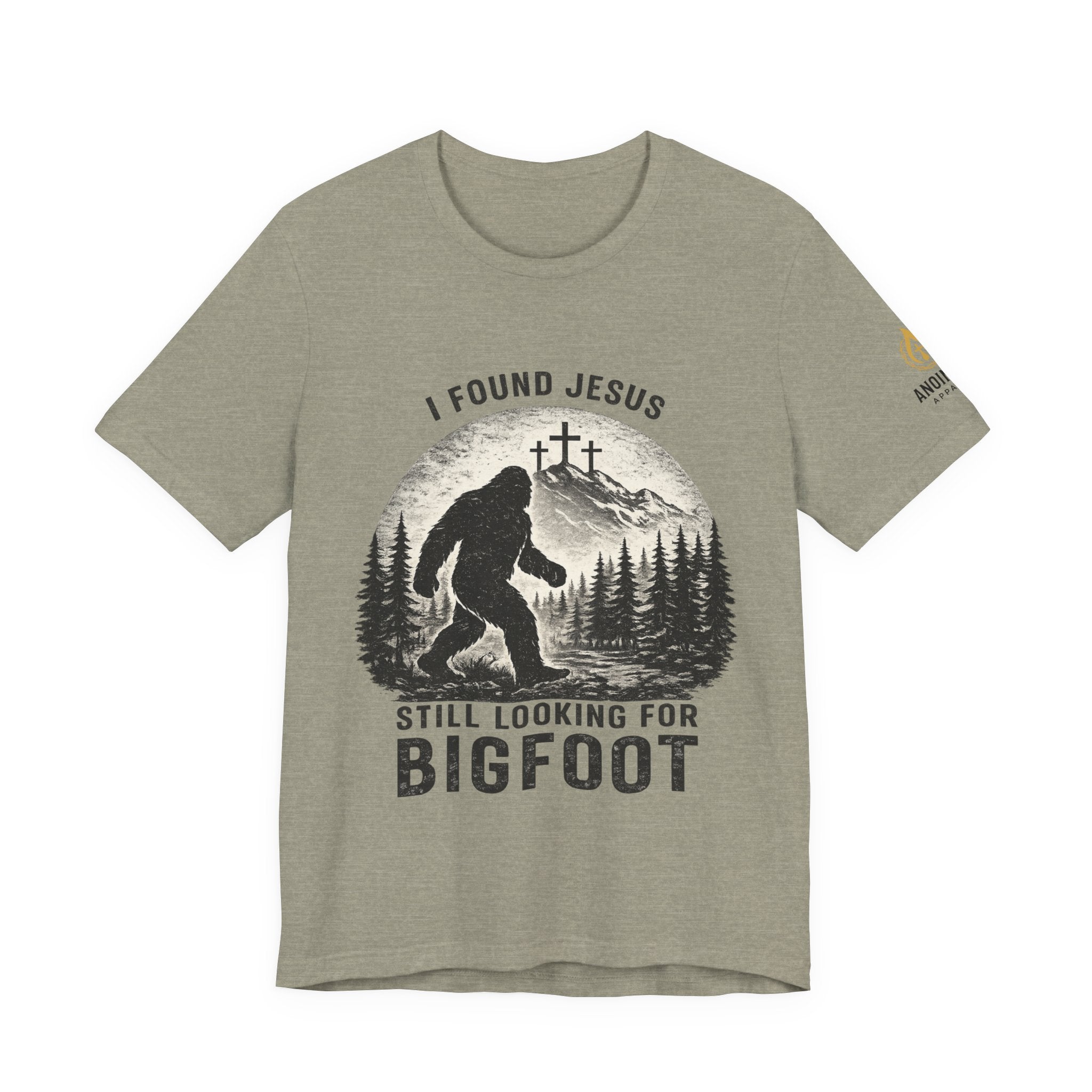 "Jesus and Bigfoot" (Design on Front/Logo on Sleeve)