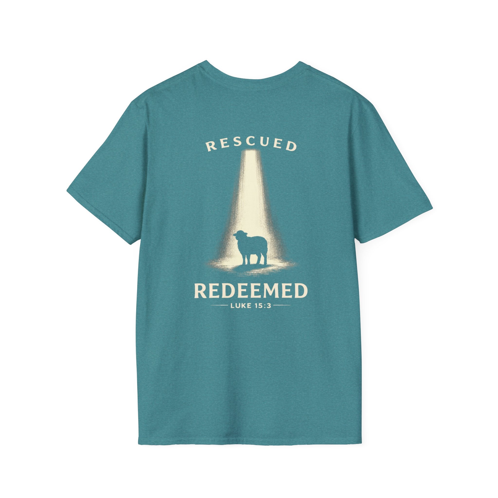 "Rescued and Redeemed" (Design on Back/Logo on Front)
