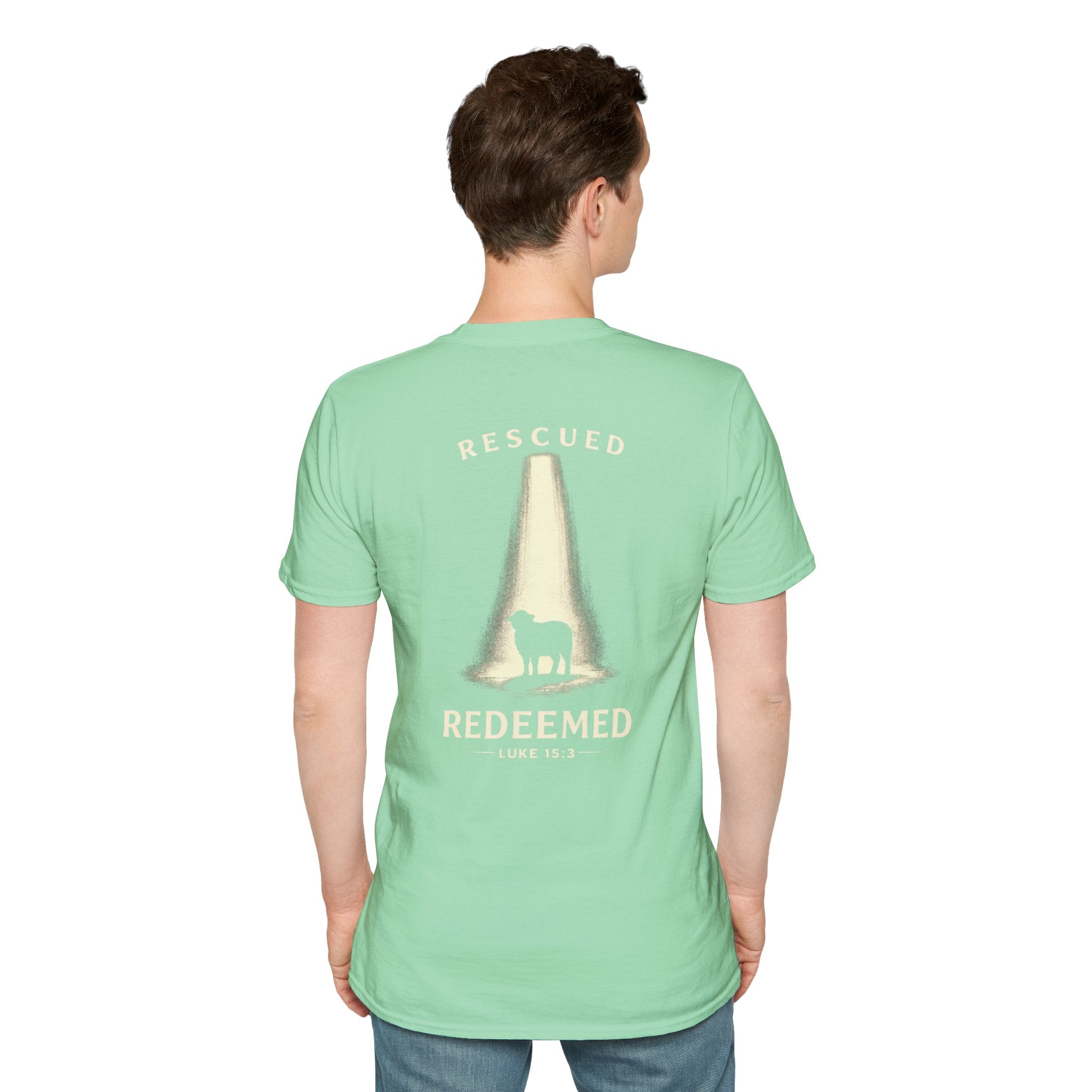 "Rescued and Redeemed" (Design on Back/Logo on Front)