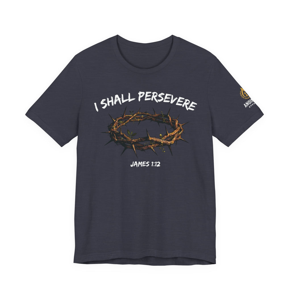 James 1:12 "Crown of Life" (Design on Front/Logo on Sleeve)