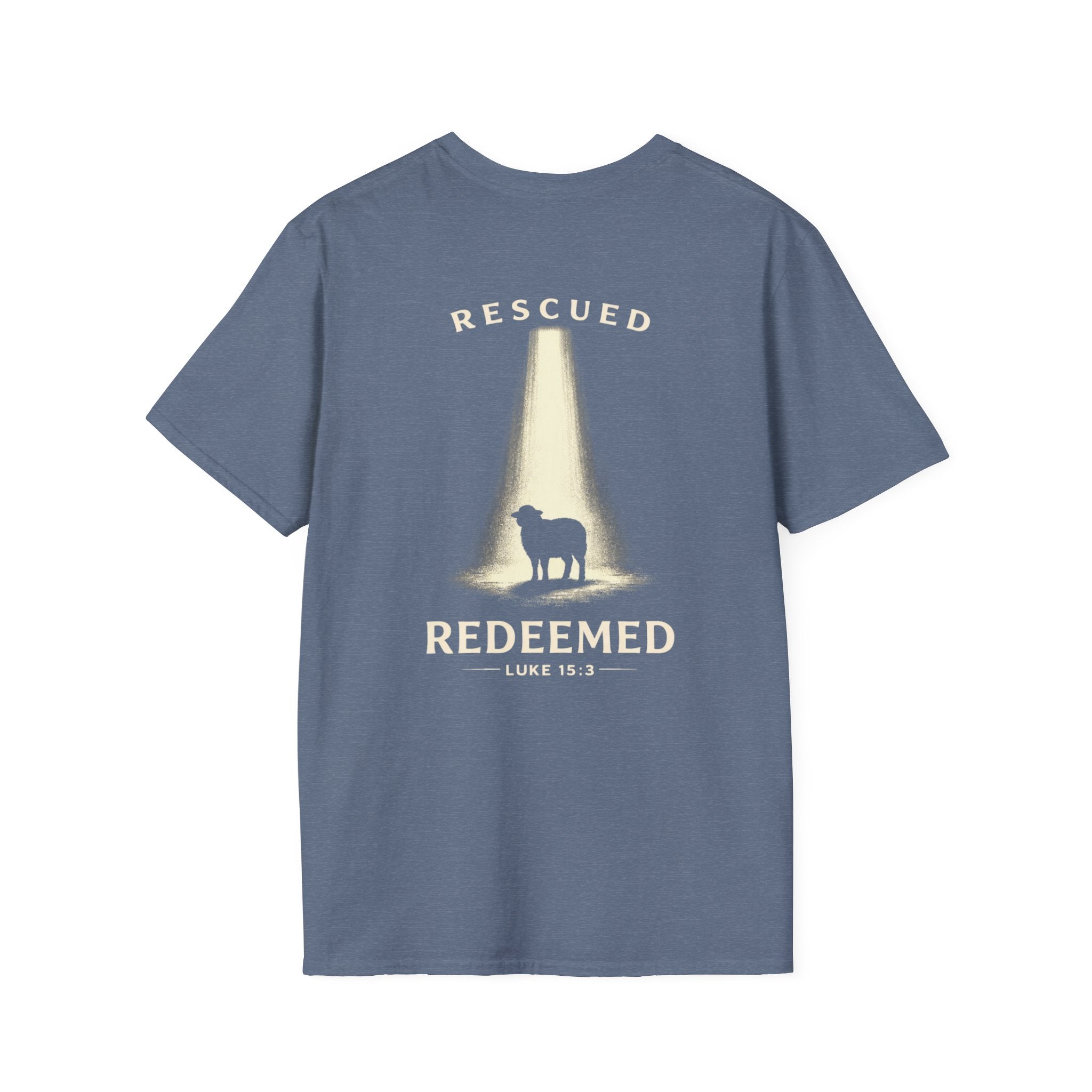 "Rescued and Redeemed" (Design on Back/Logo on Front)