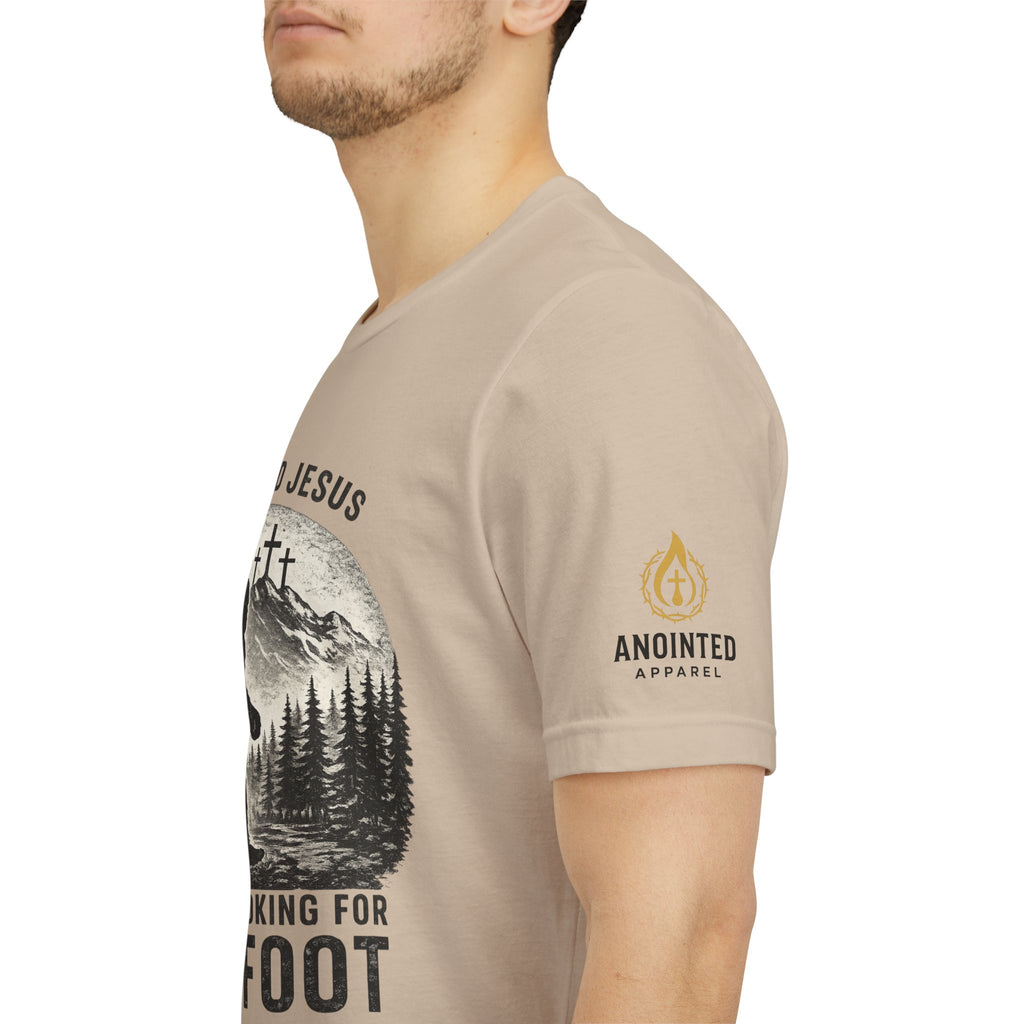 "Jesus and Bigfoot" (Design on Front/Logo on Sleeve)