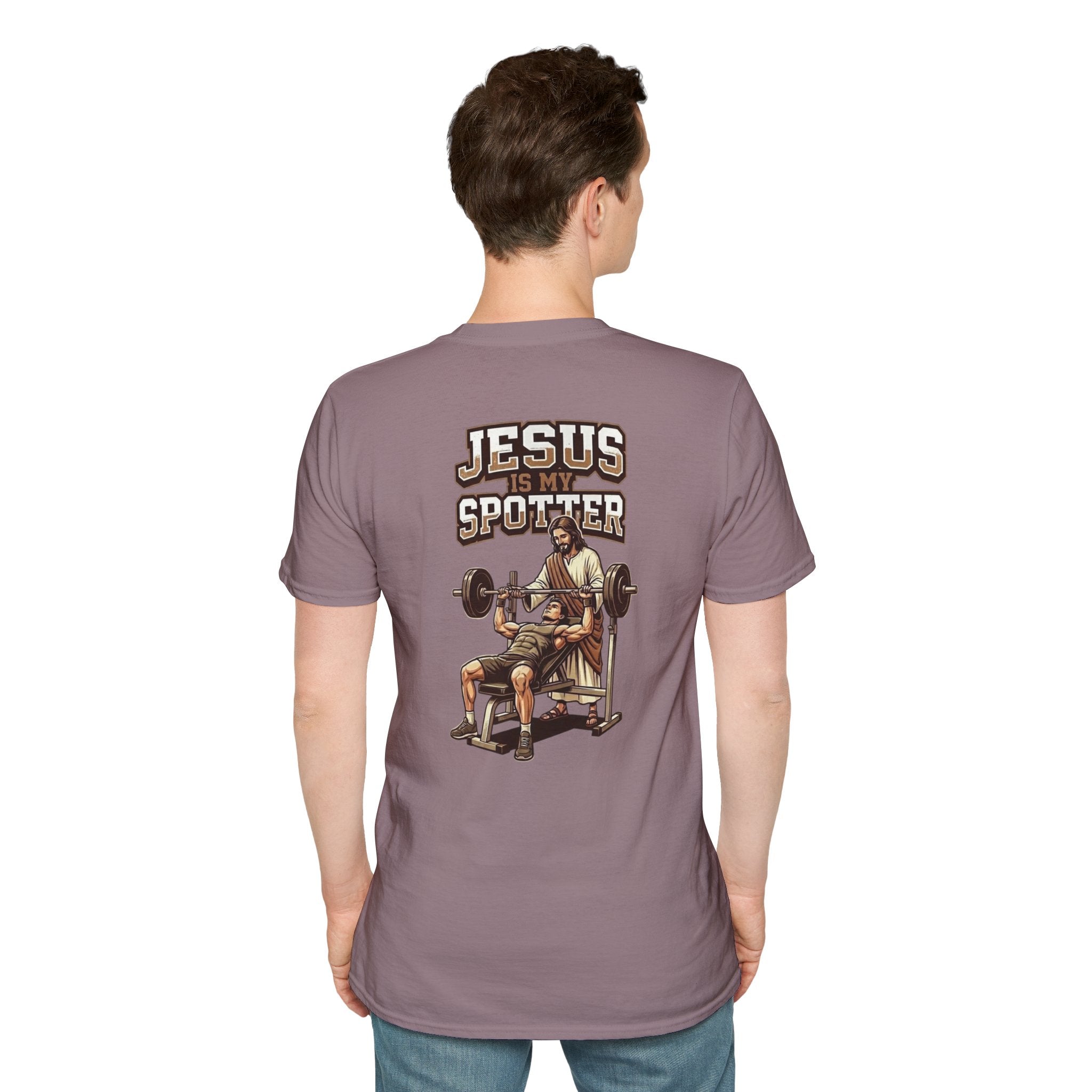 "Jesus Is My Spotter" (Design on Back/Logo on Front)