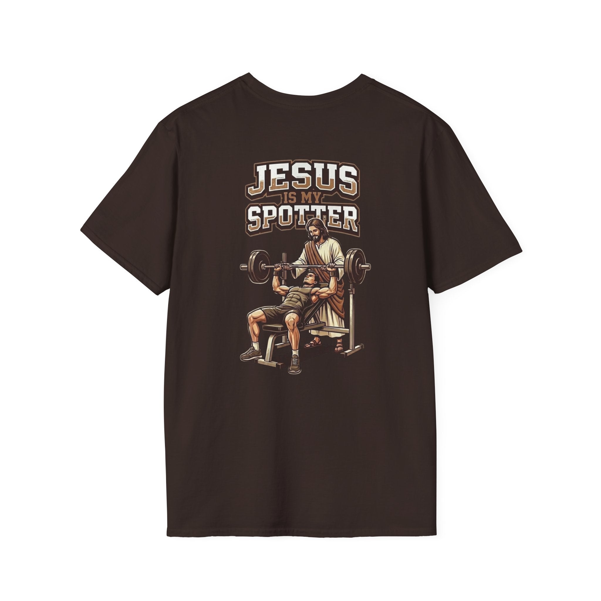 "Jesus Is My Spotter" (Design on Back/Logo on Front)