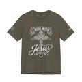 (NLE EDITION) Romans 8:14 - "I Ride With Jesus" (Ladies) (Design on Front/Logo on Sleeve)