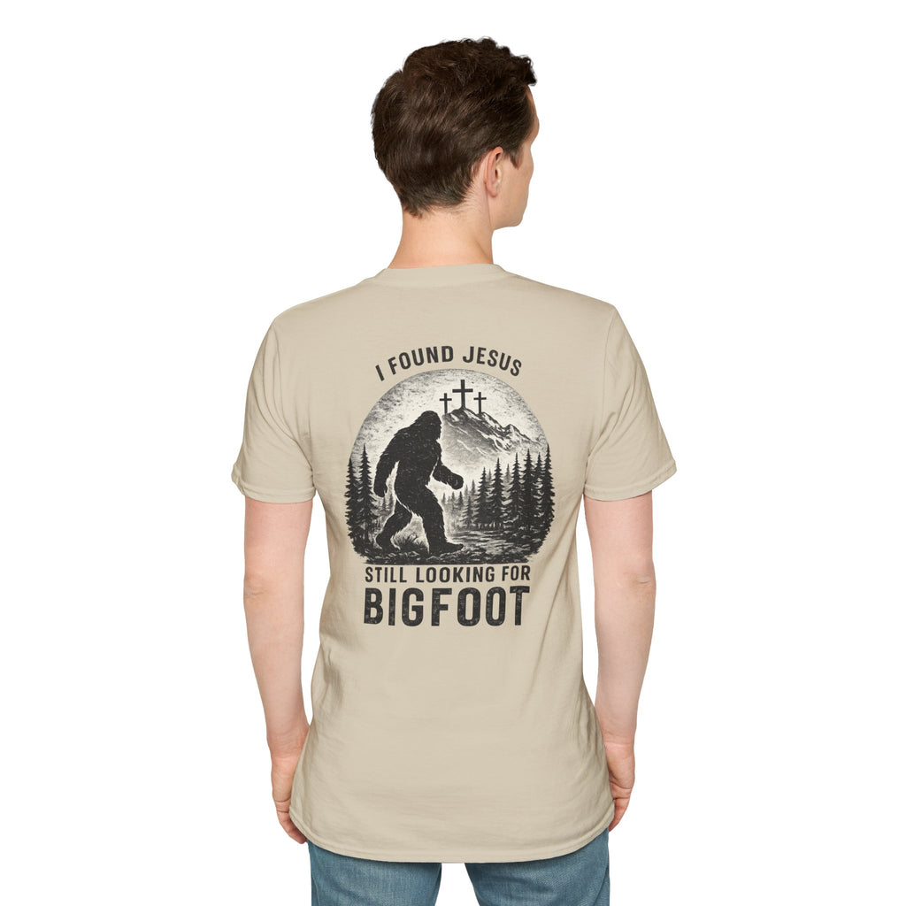 "Jesus and Bigfoot" (Design on Back/Logo on Front)