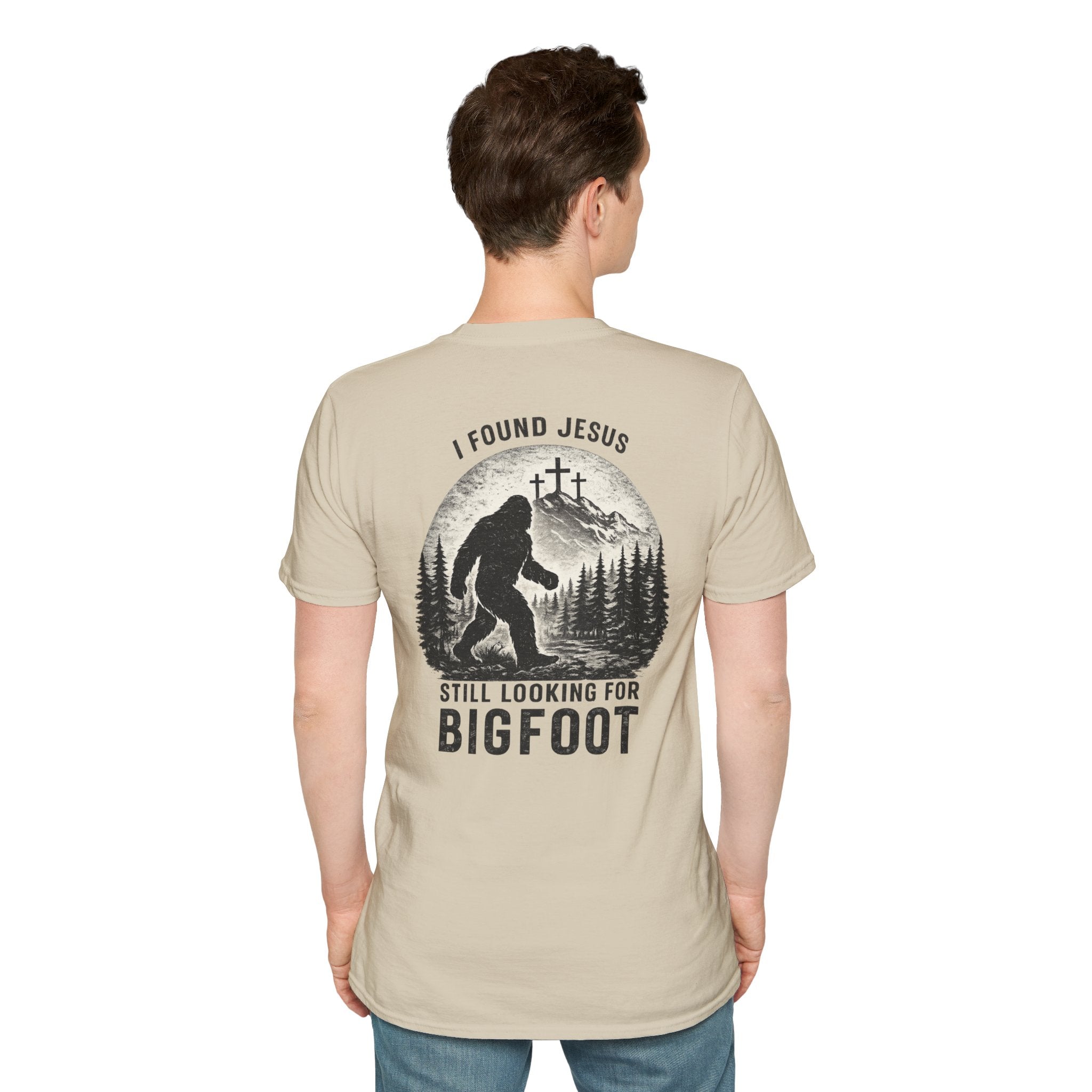 "Jesus and Bigfoot" (Design on Back/Logo on Front)