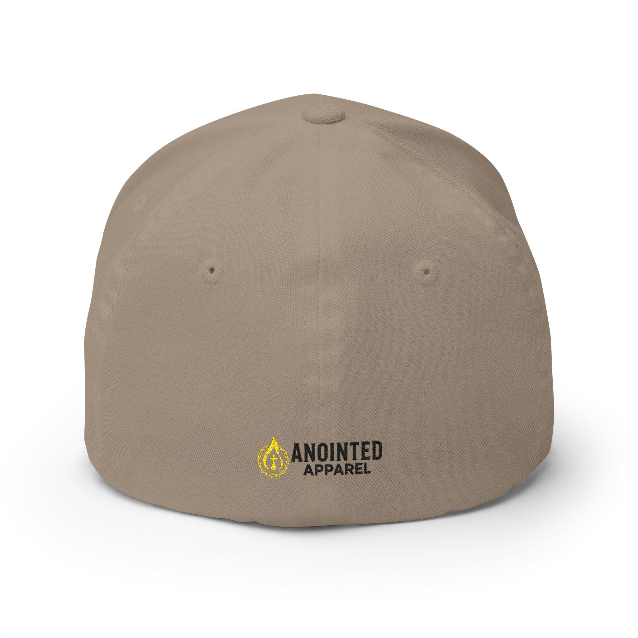 "YHWH" FlexFit Closed-Back (Black) (Embroidered Front/Back)