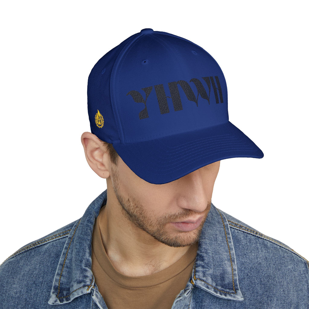 Signature Series "YHWH" FlexFit Closed-Back (Black) (Triple Embroidered)