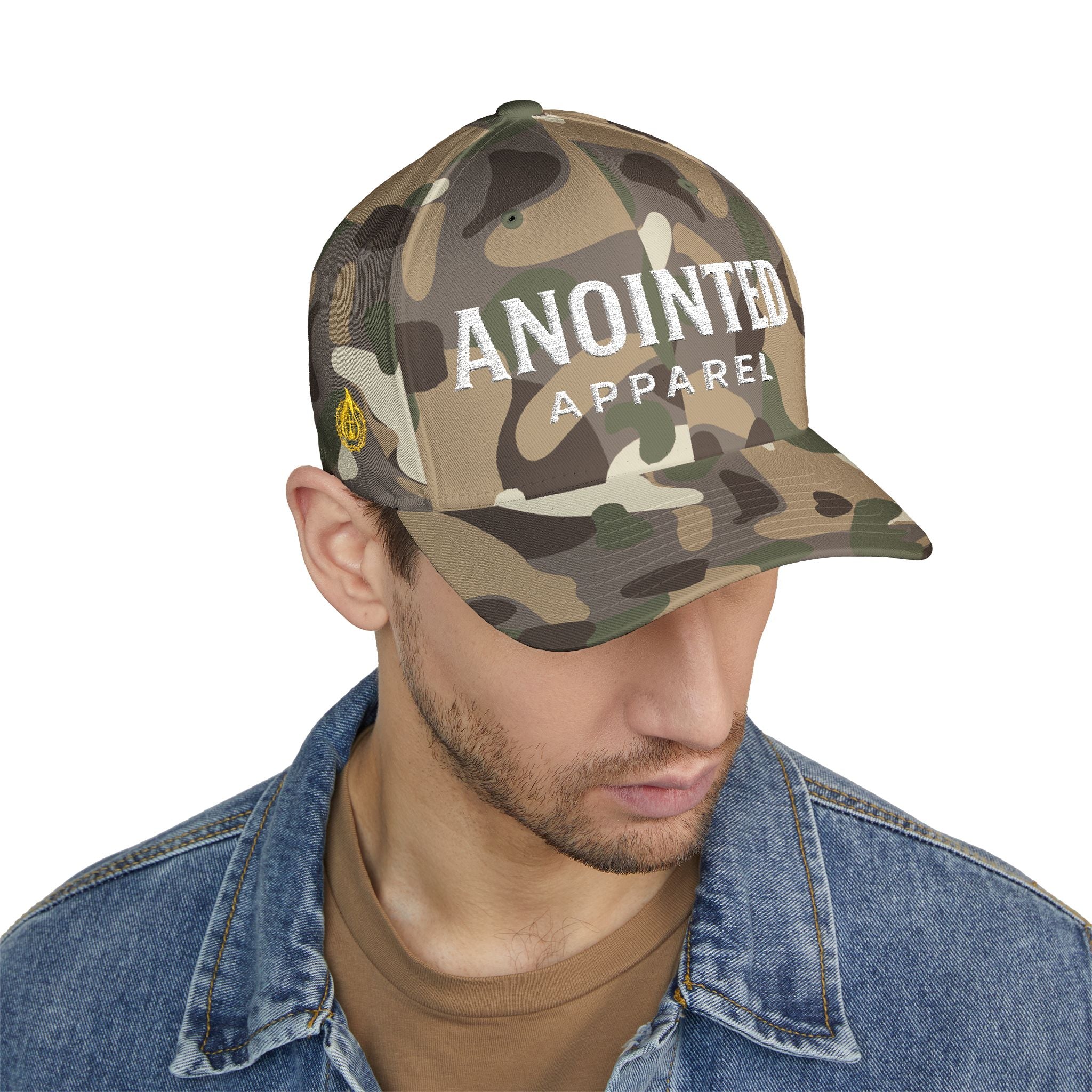 "Anointed" Christian FlexFit Hat – Elevated Edition (Front + Side Embroidery)