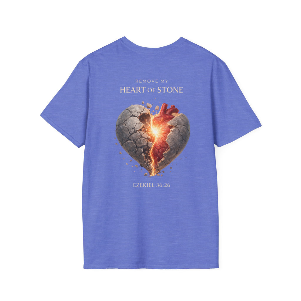 Ezekiel 36:26 - "Heart of Flesh" (Ladies) (Design on Back/Logo on Front)